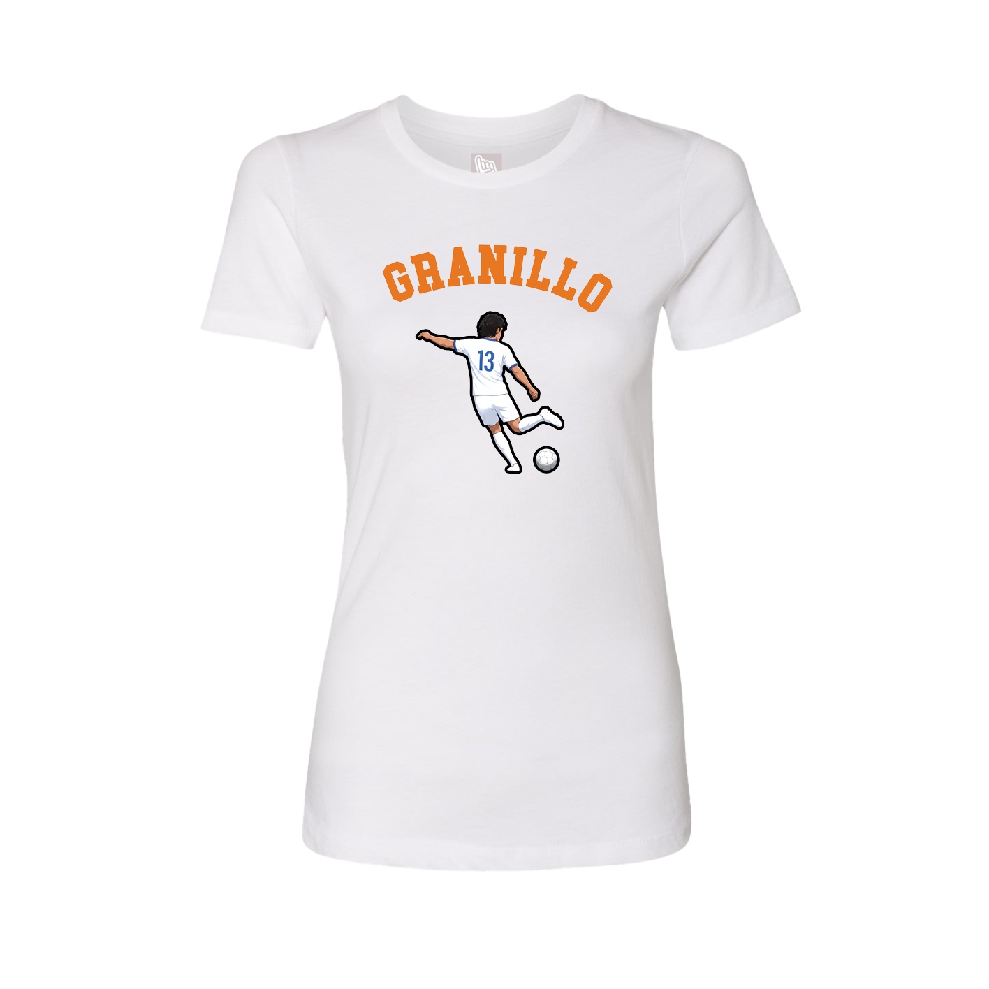 Fitted Women's Tee — Shirsey Arch in White