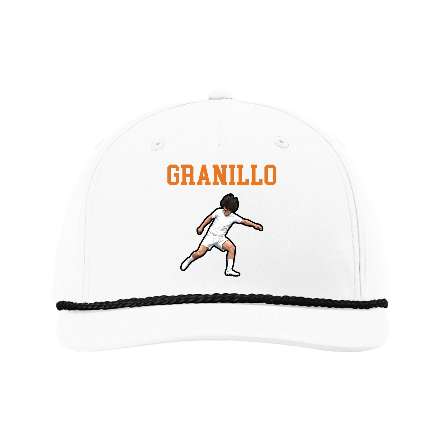 Five-Panel Classic Rope Cap — Shirsey in White