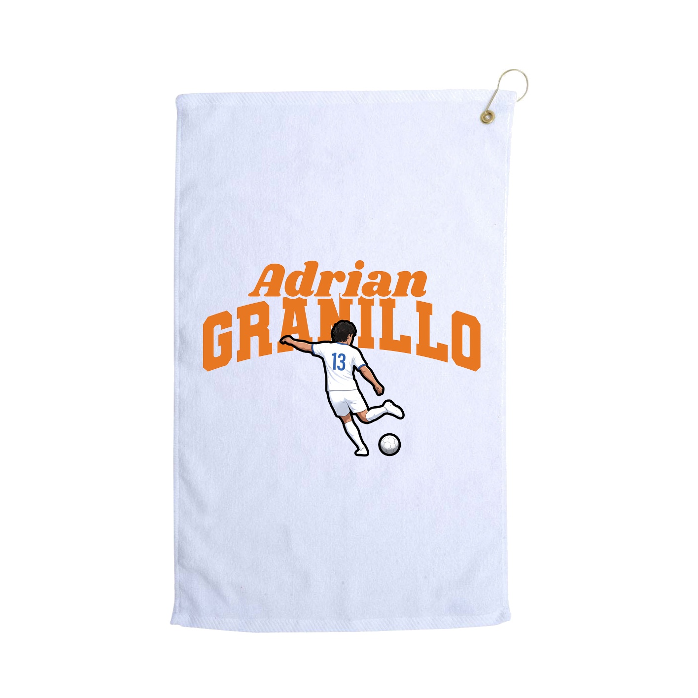 Golf Towel — Signature Arch in White