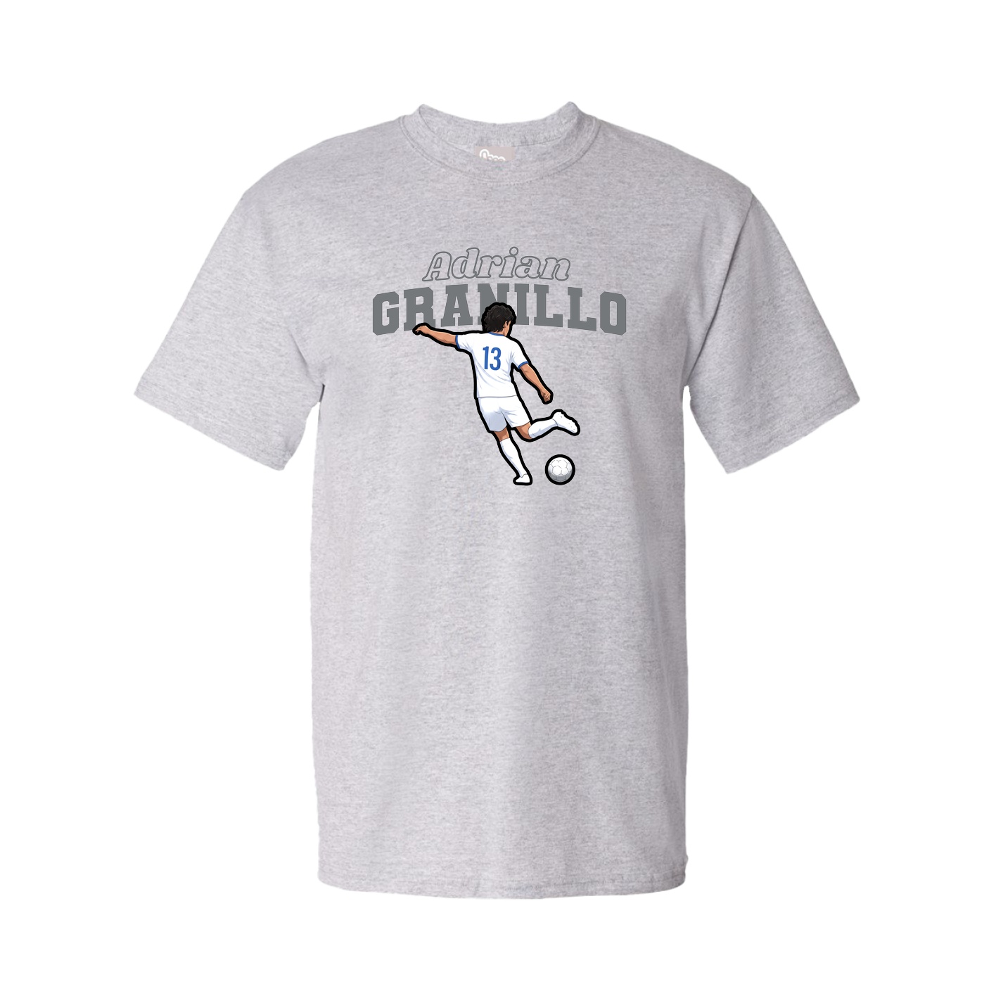 Youth Tee — Name Arch in Grey