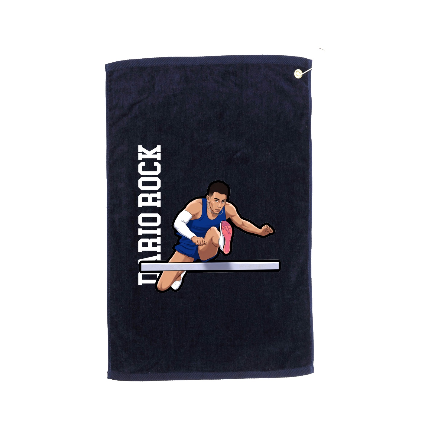 Golf Towel — Name Vertical in Navy