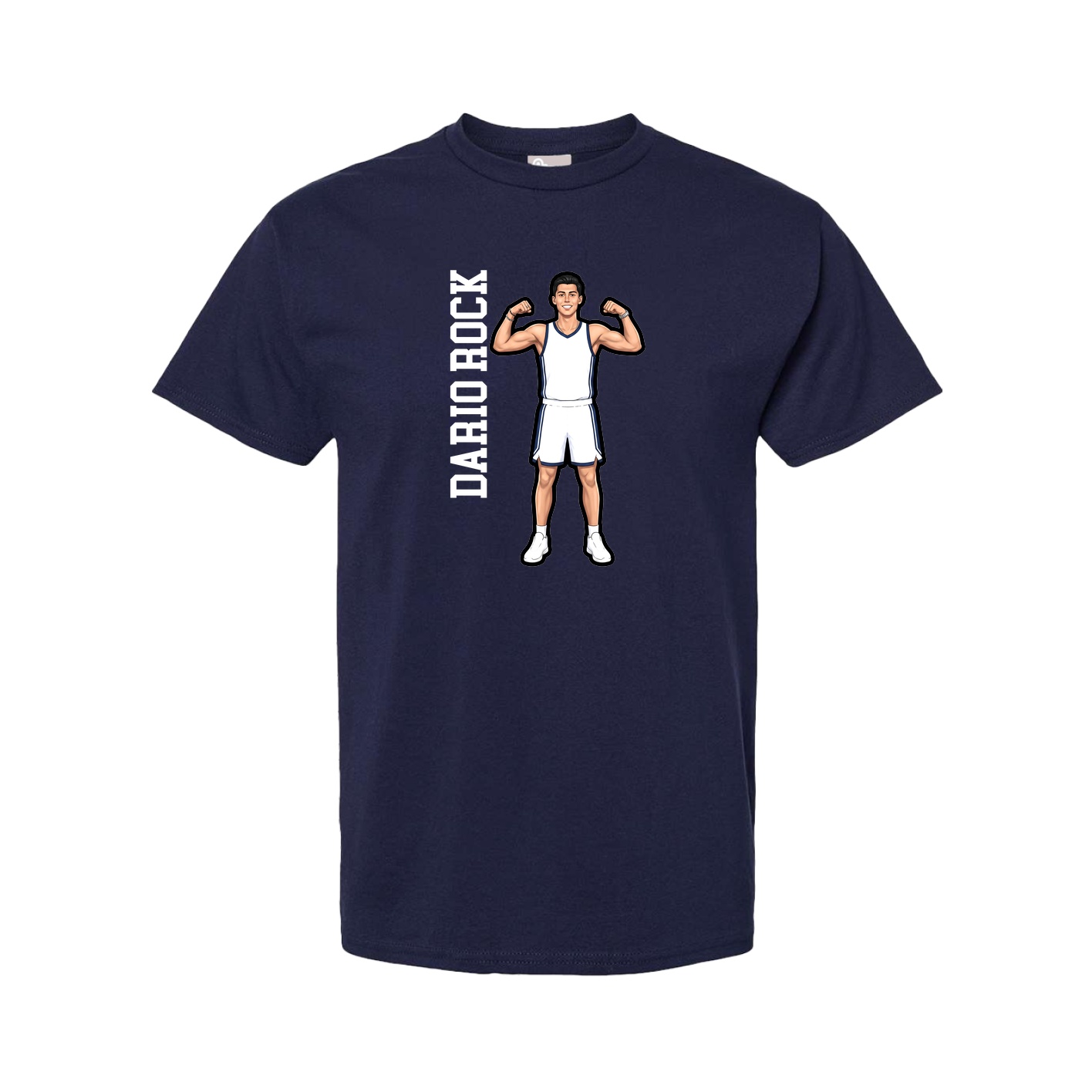 Youth Tee — Name Vertical in Navy