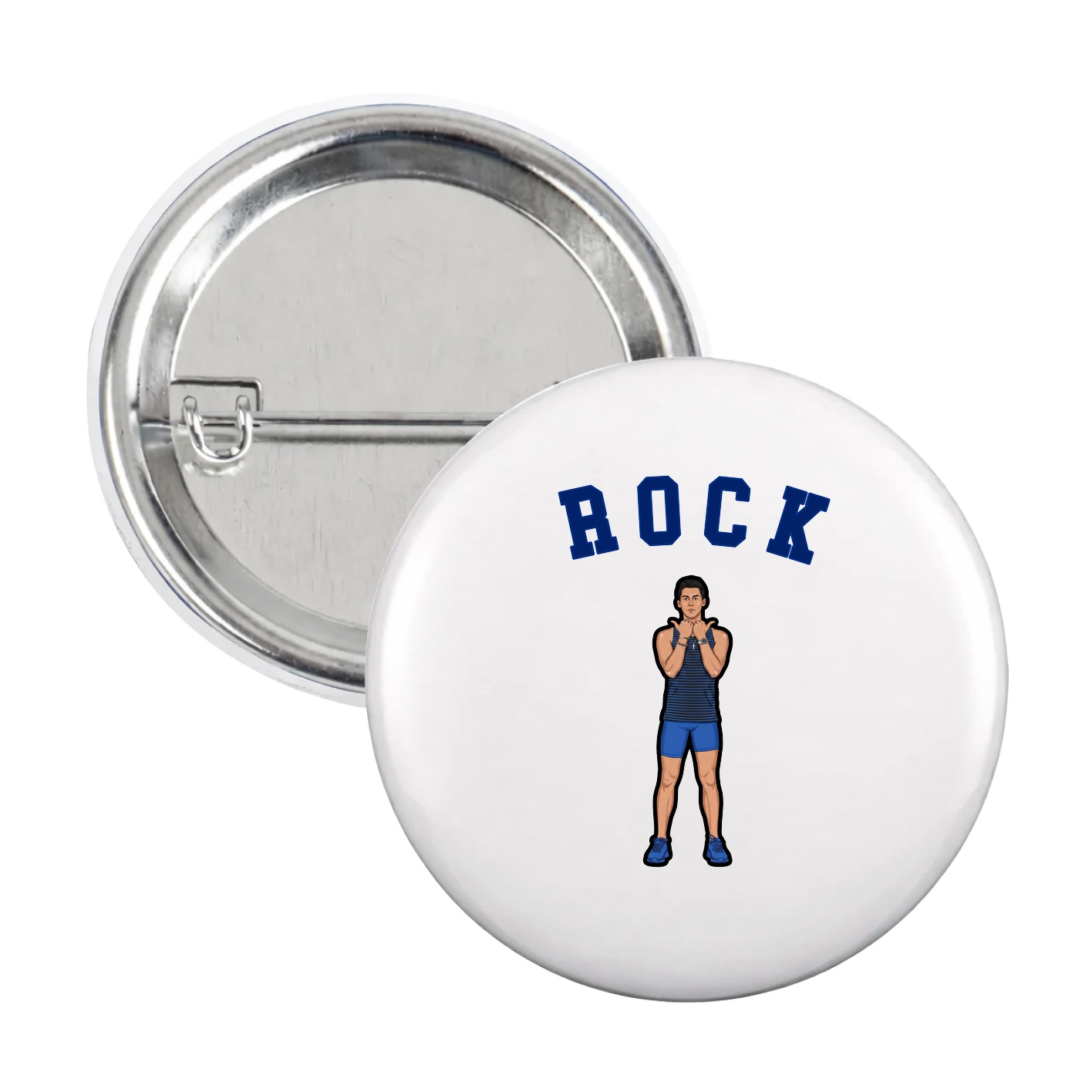Game Day Button — Shirsey Arch in White