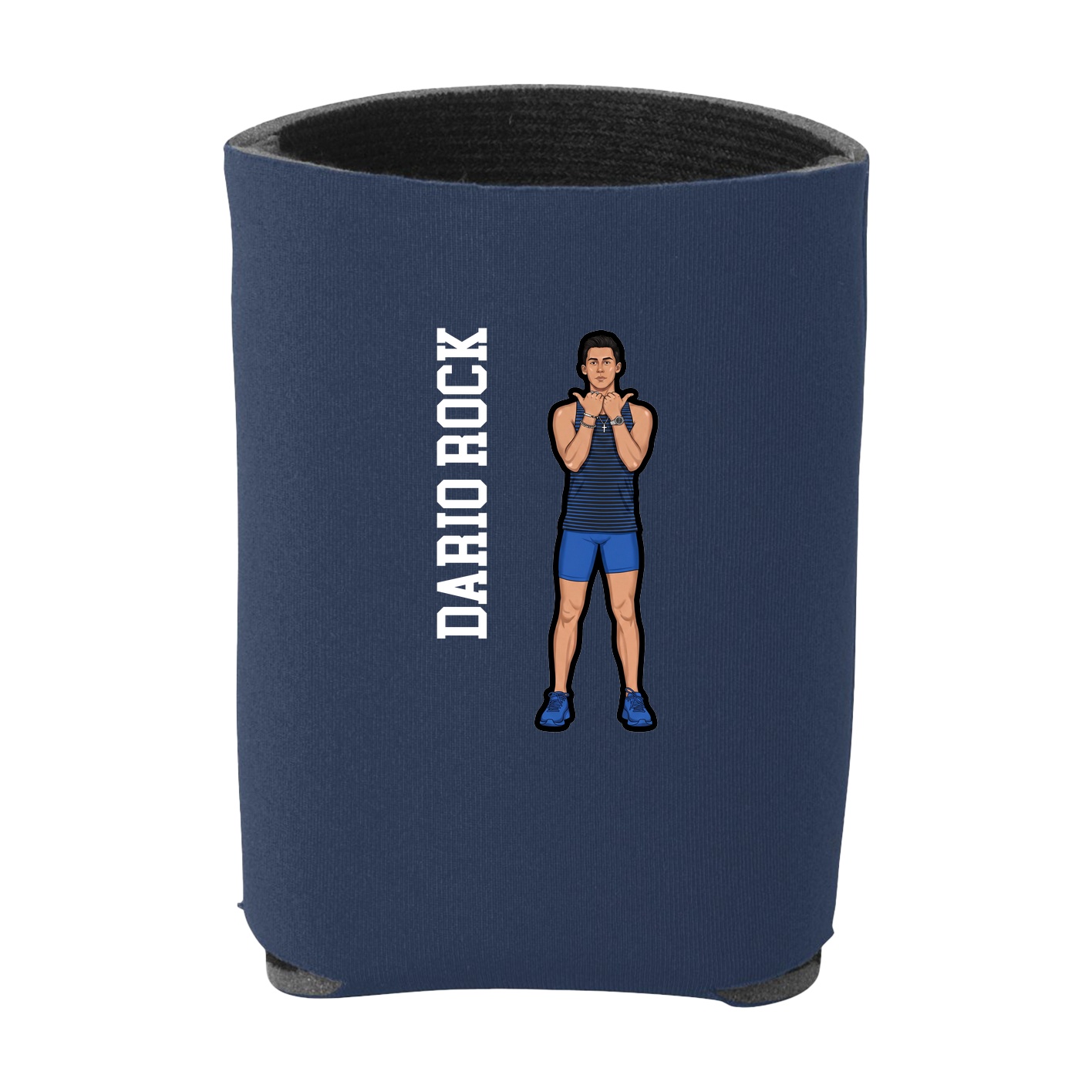 Can Holder — Name Vertical in Navy
