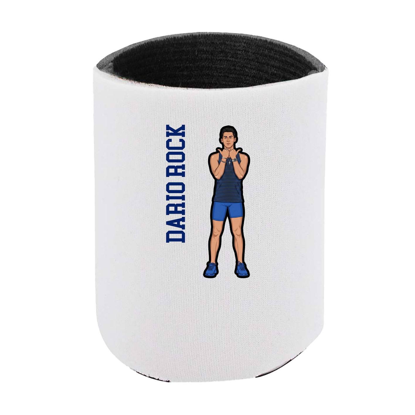 Can Holder — Name Vertical in White