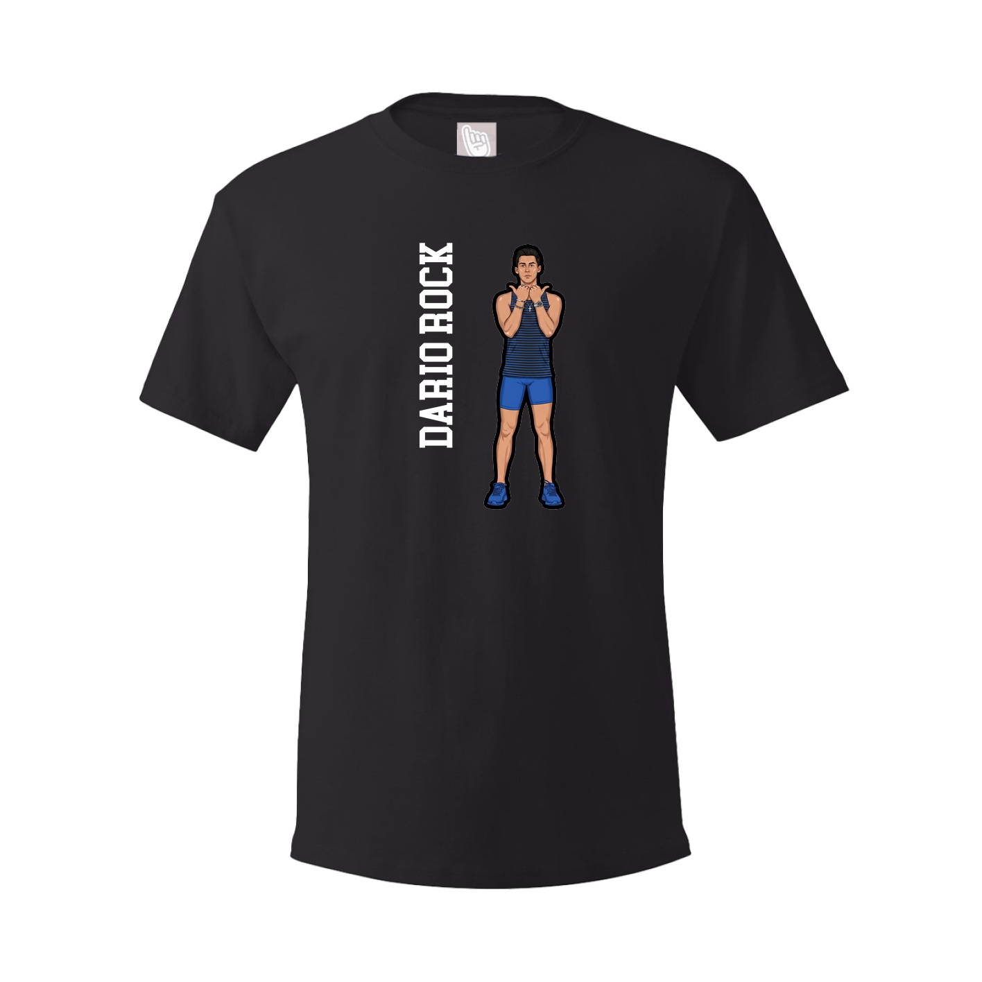 Tee — Name Vertical in Black
