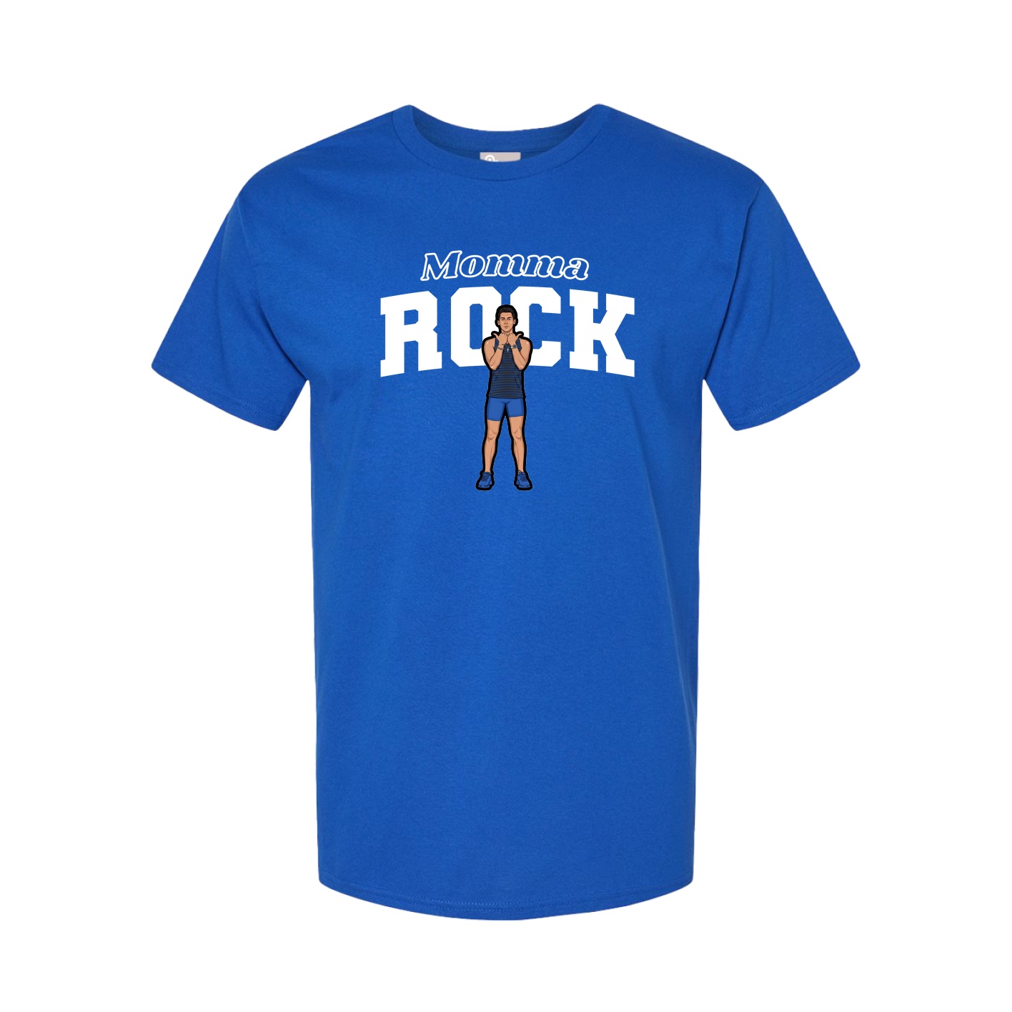 Youth Tee — Mothers Day Block in Royal