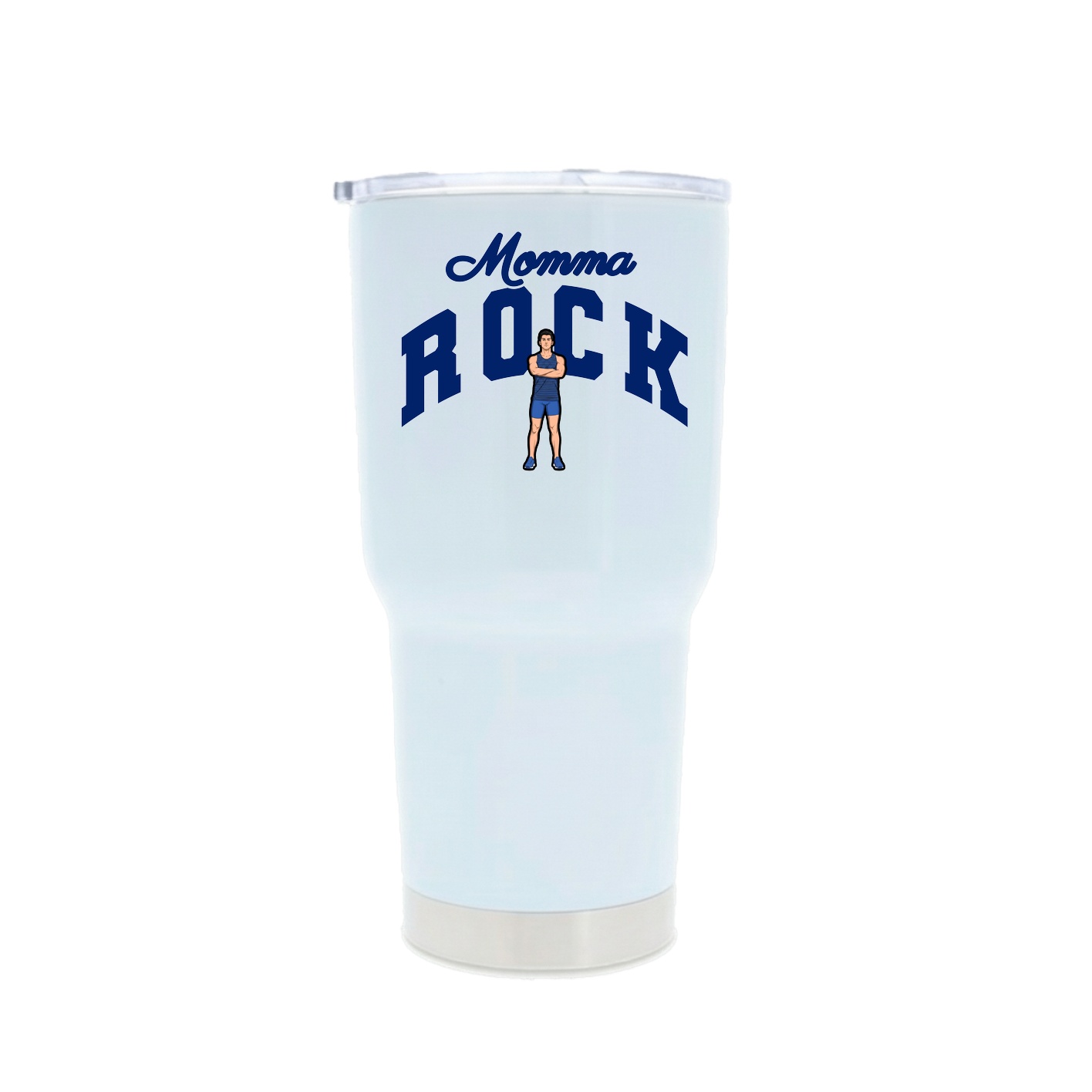 30oz Stainless Steel Tumbler — Mothers Day Arch in White