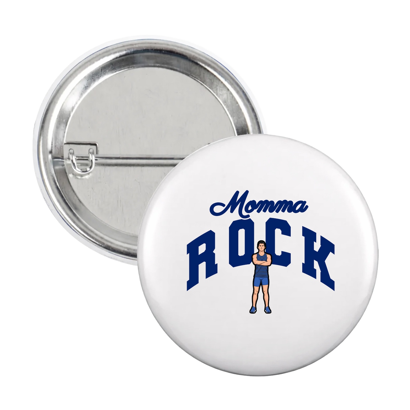 Game Day Button — Mothers Day Arch in White