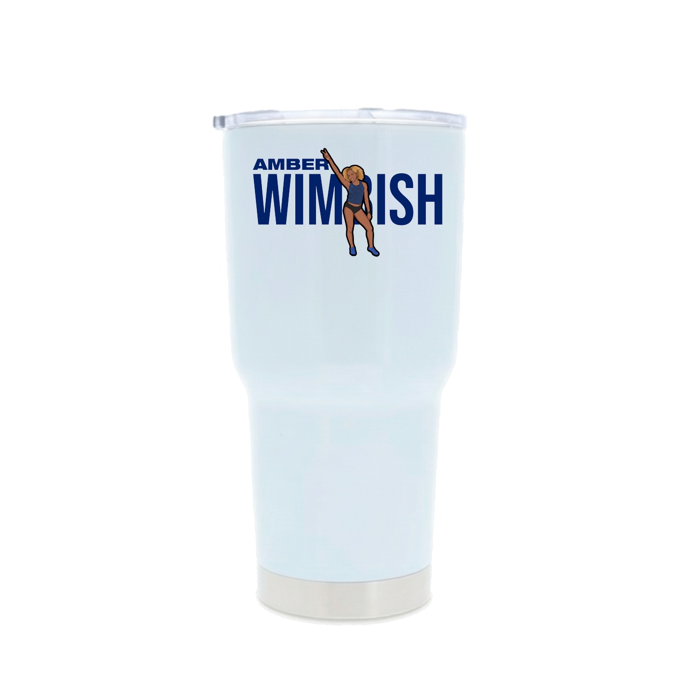 30oz Stainless Steel Tumbler — Player Name in White