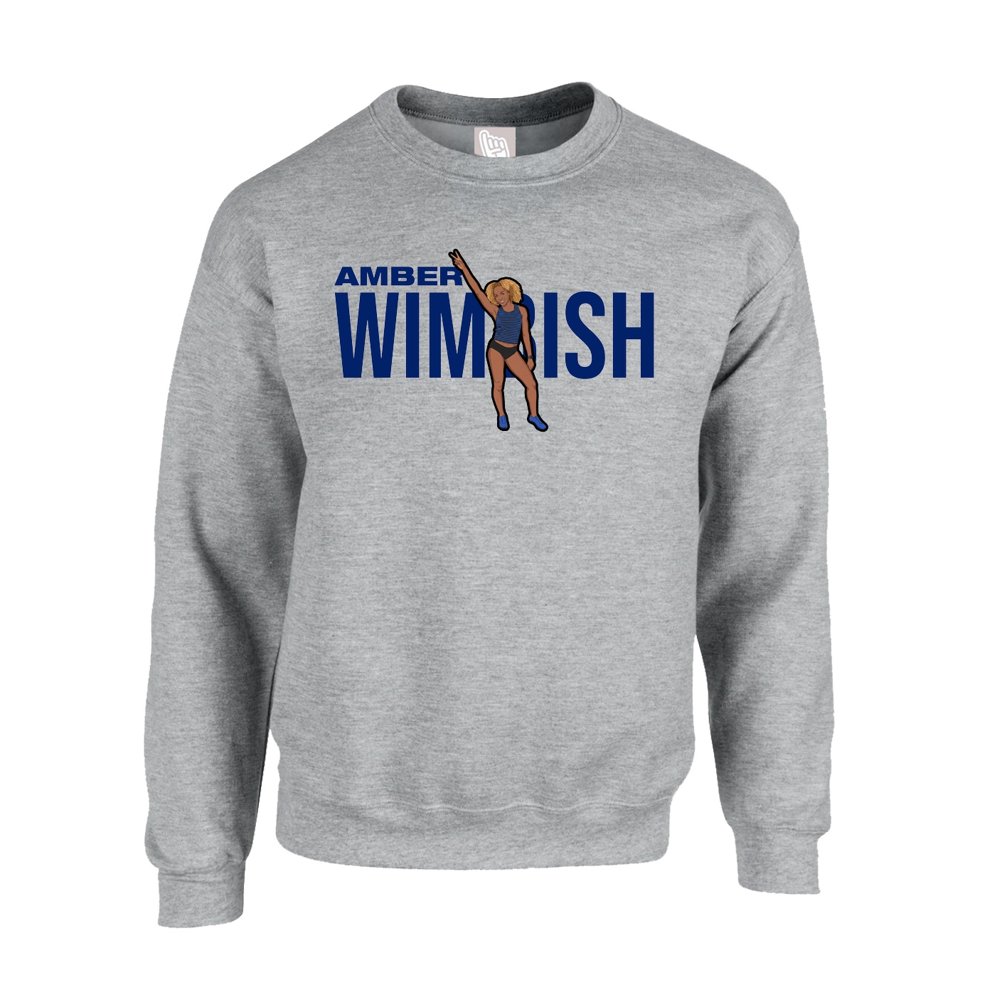 Fleece Crew — Player Name in Grey