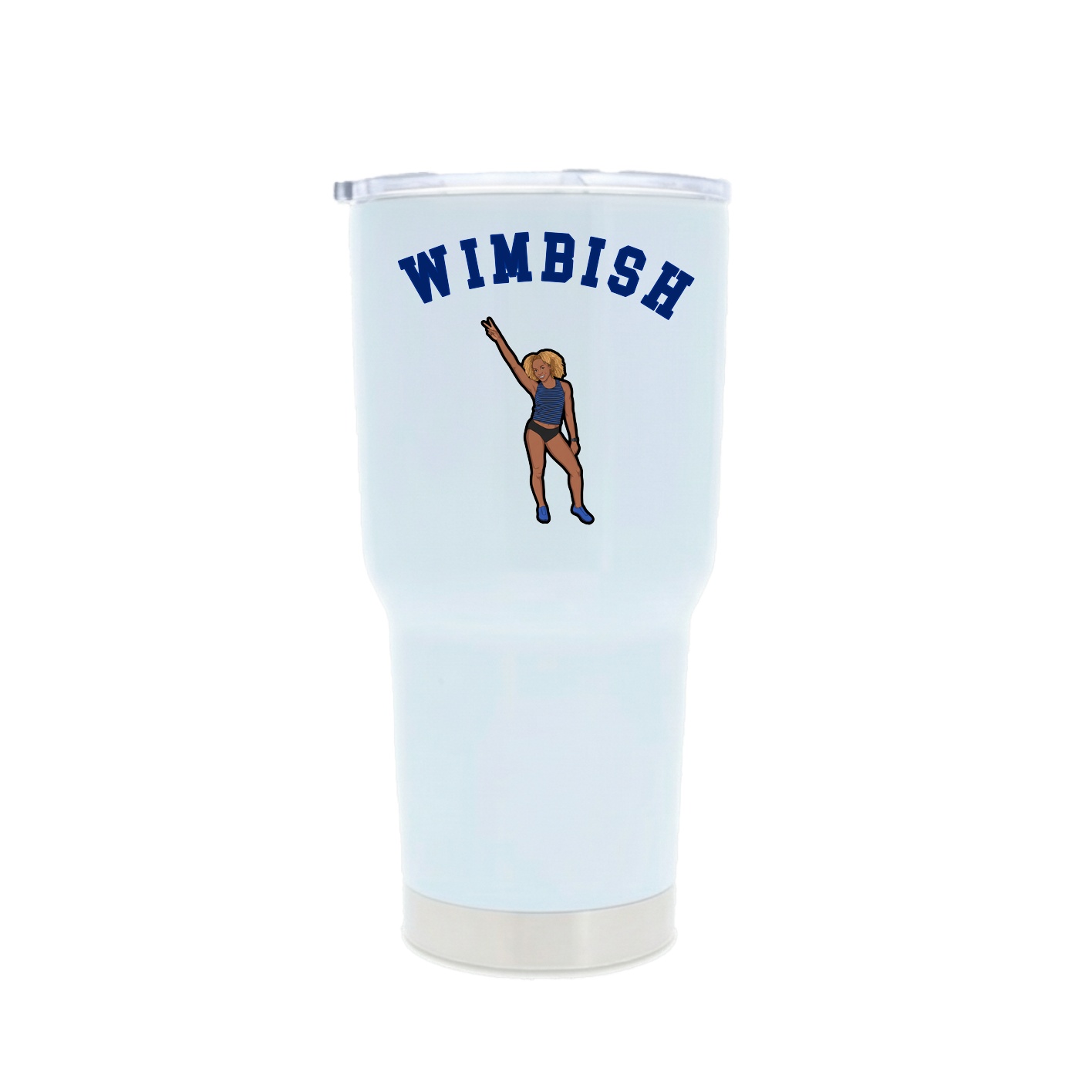 30oz Stainless Steel Tumbler — Shirsey Arch in White