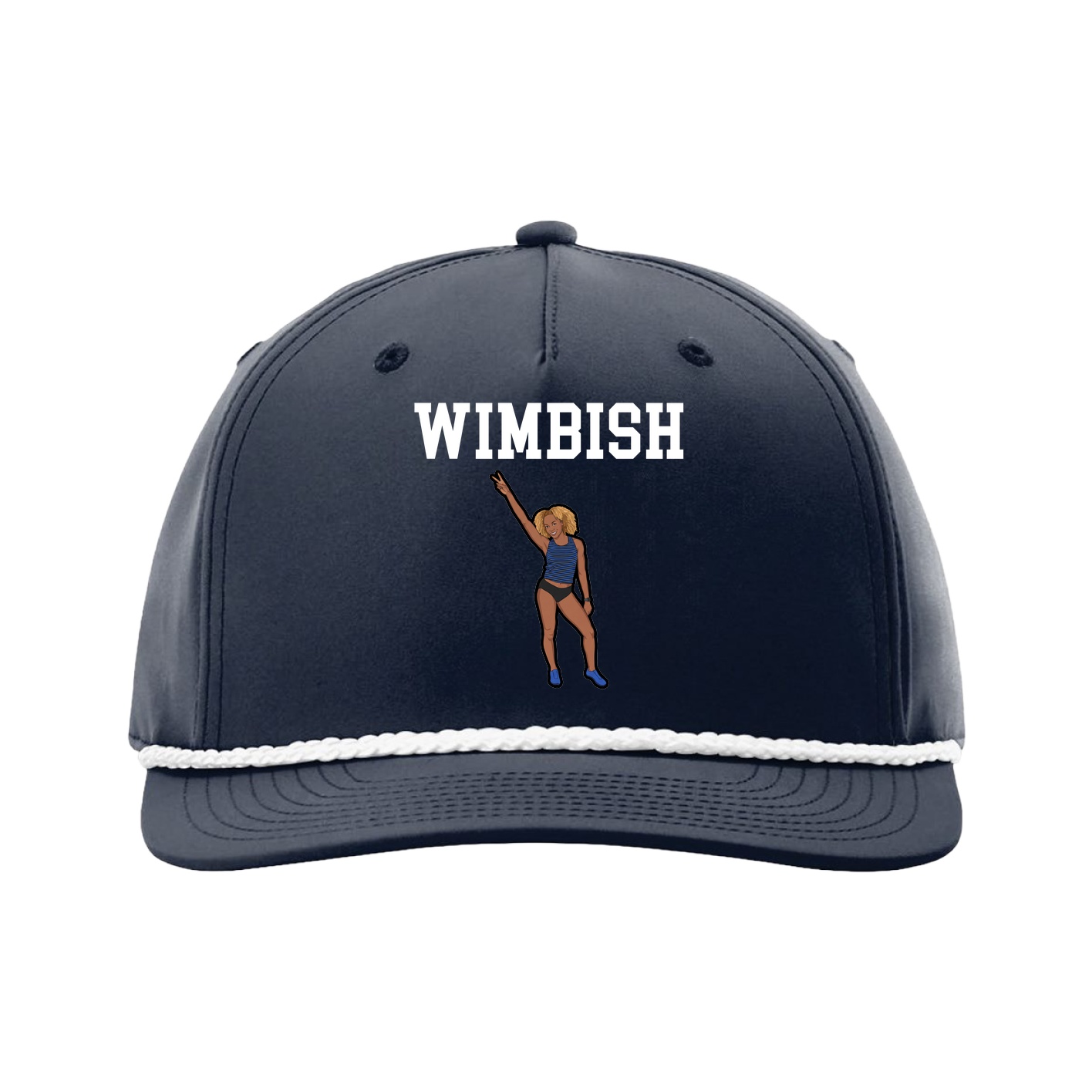 Five-Panel Classic Rope Cap — Shirsey in Navy