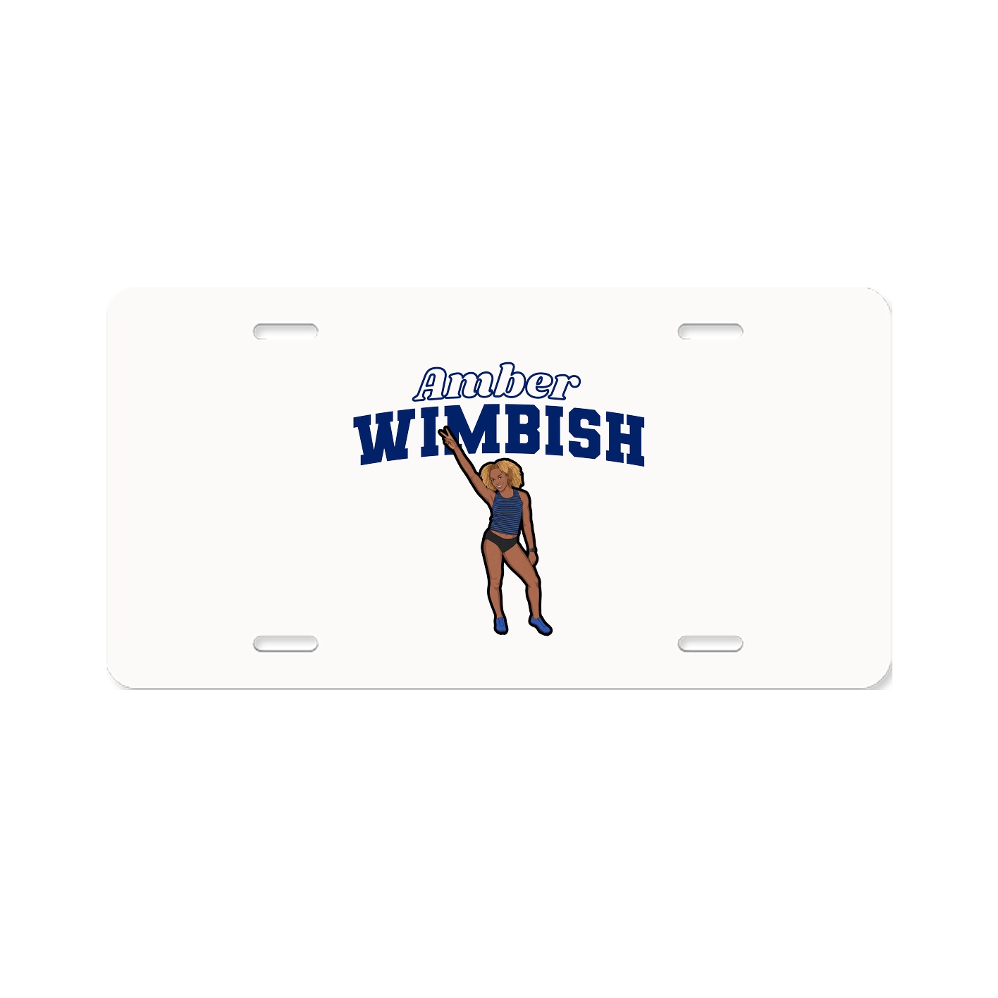 License Plate — Name Arch in Classic