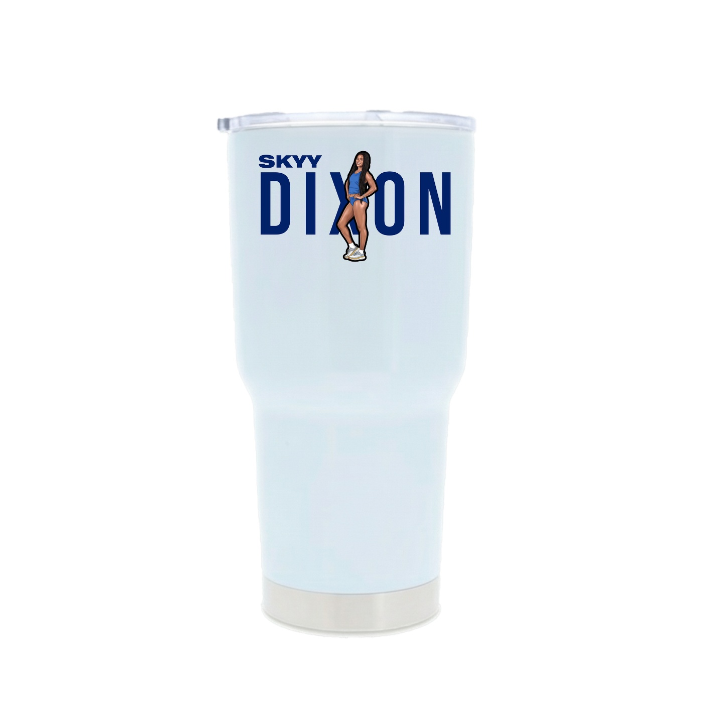 30oz Stainless Steel Tumbler — Player Name in White