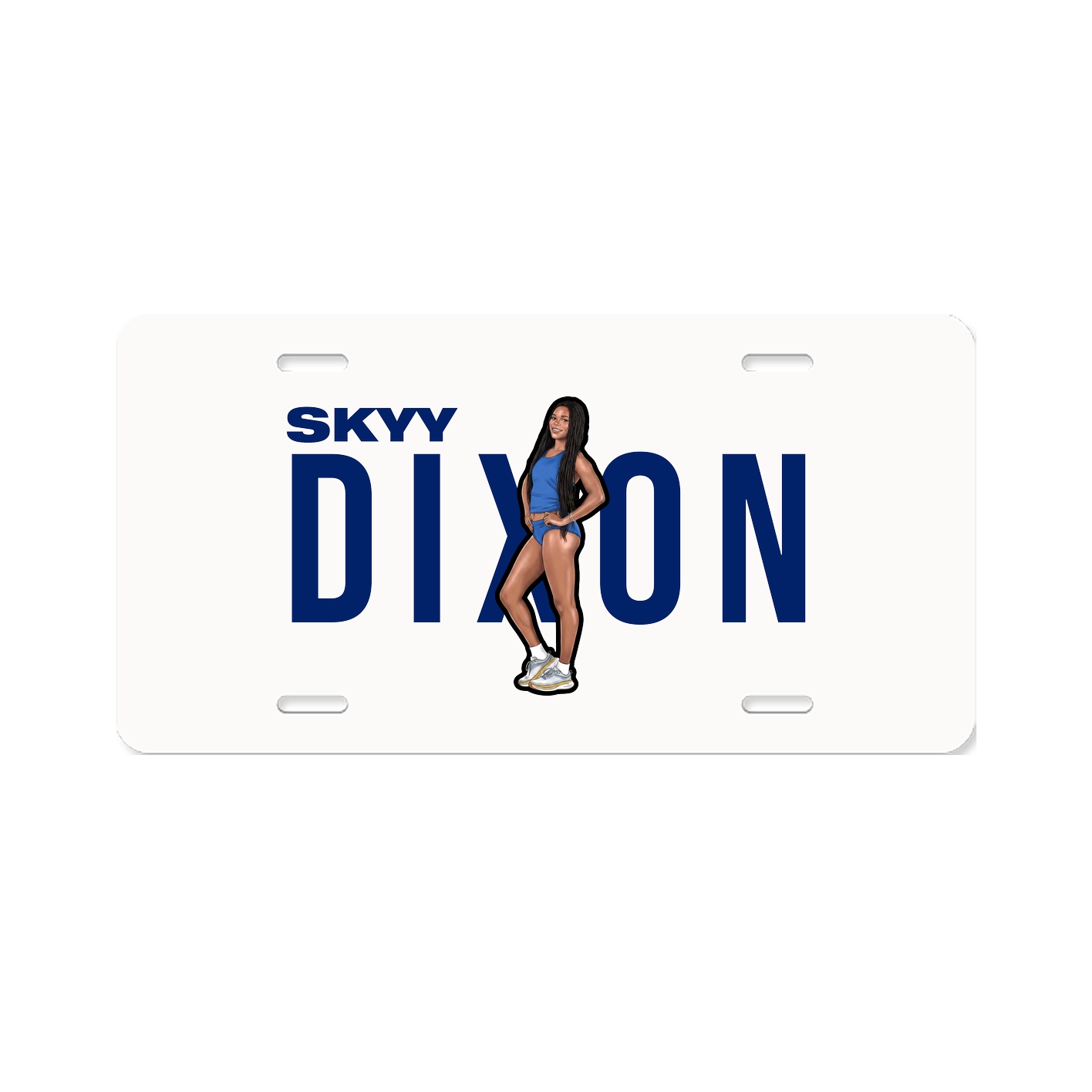 License Plate — Player Name in Classic