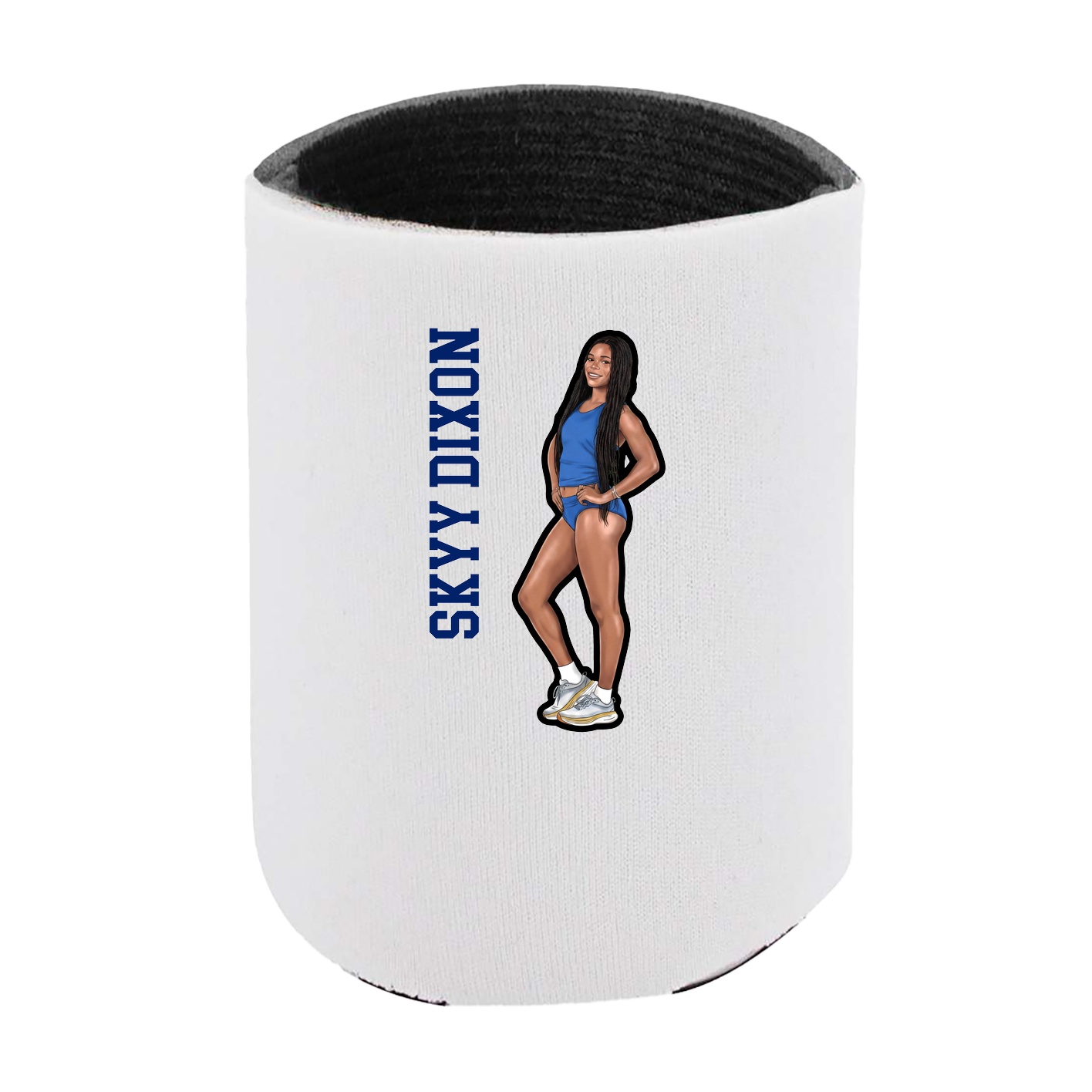 Can Holder — Name Vertical in White