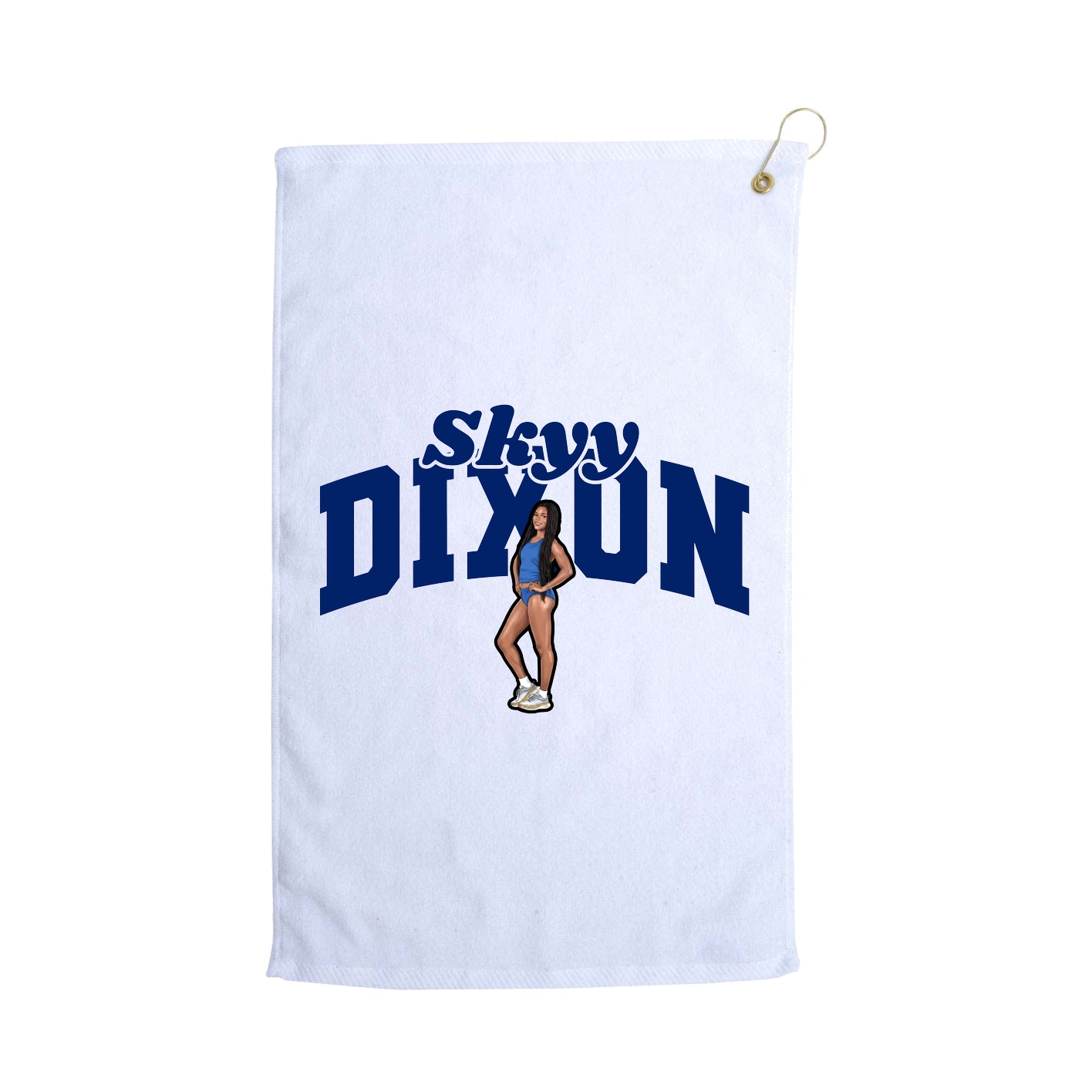 Golf Towel — Signature Arch in White