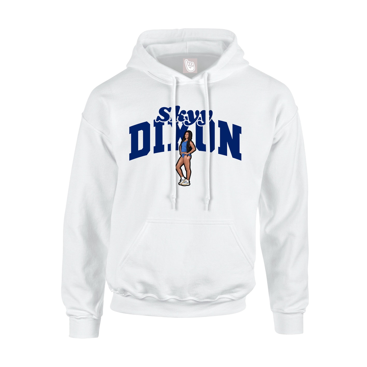 Hoodie — Signature Arch in White