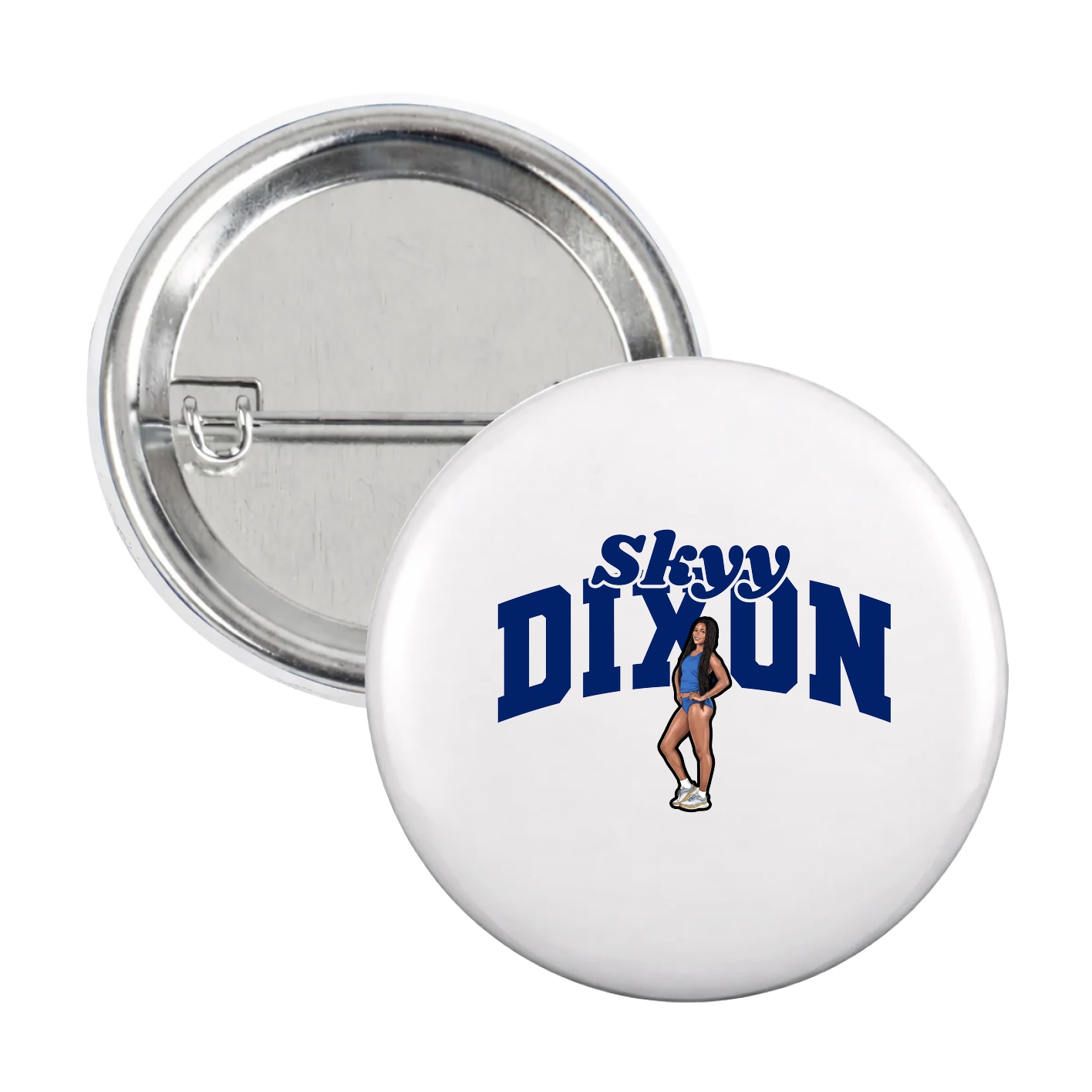 Game Day Button — Signature Arch in White