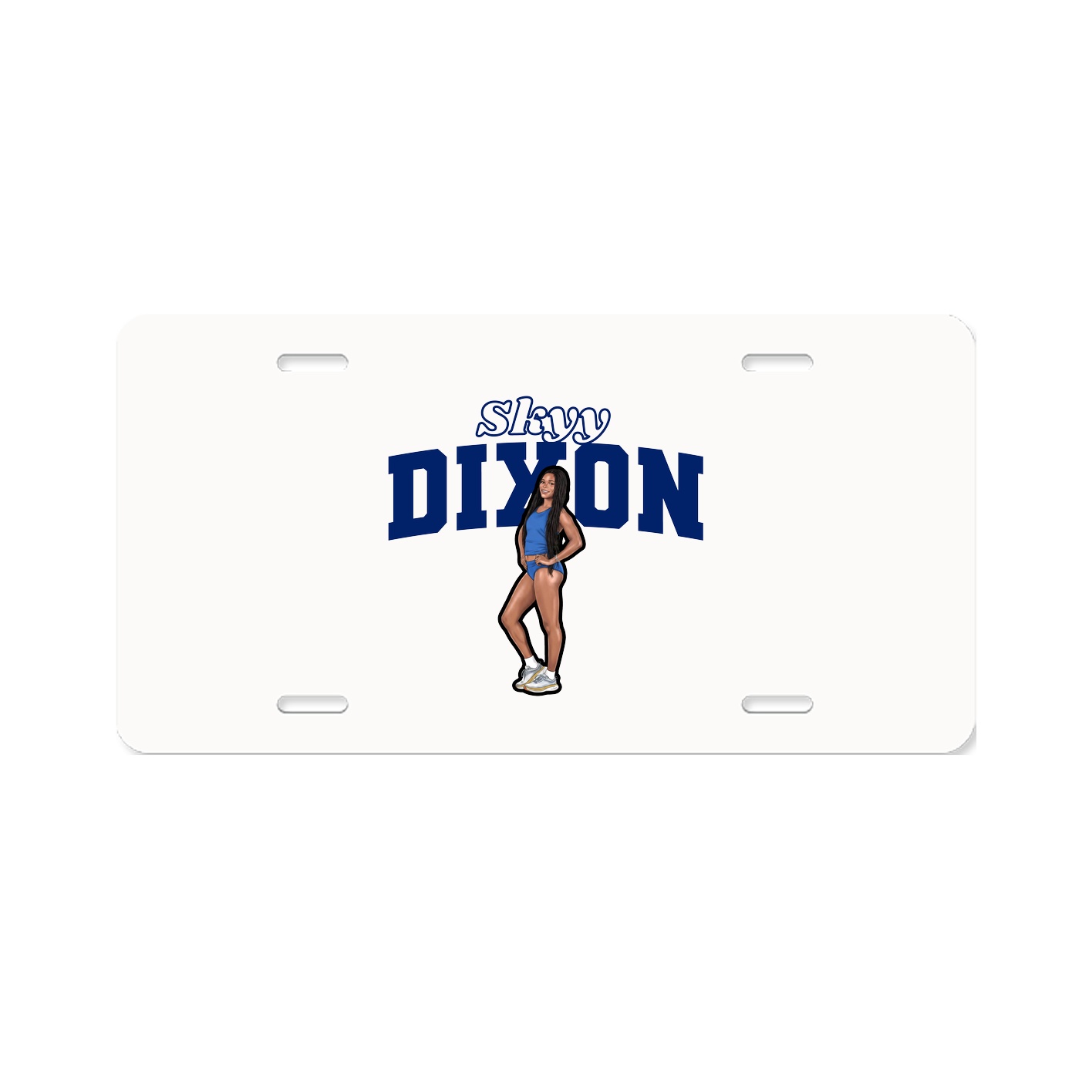 License Plate — Name Arch in Classic