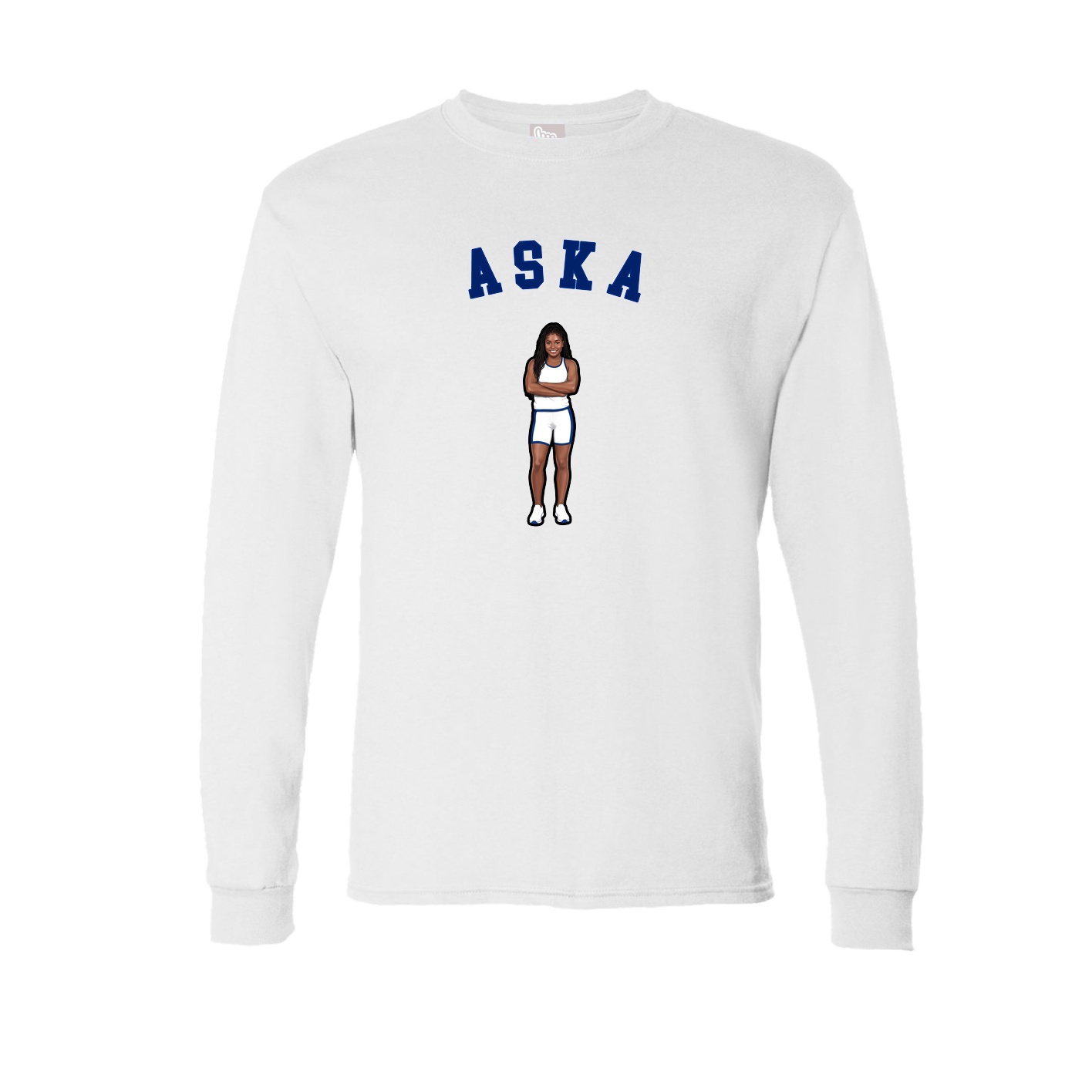 Long Sleeve Tee — Shirsey Arch in White