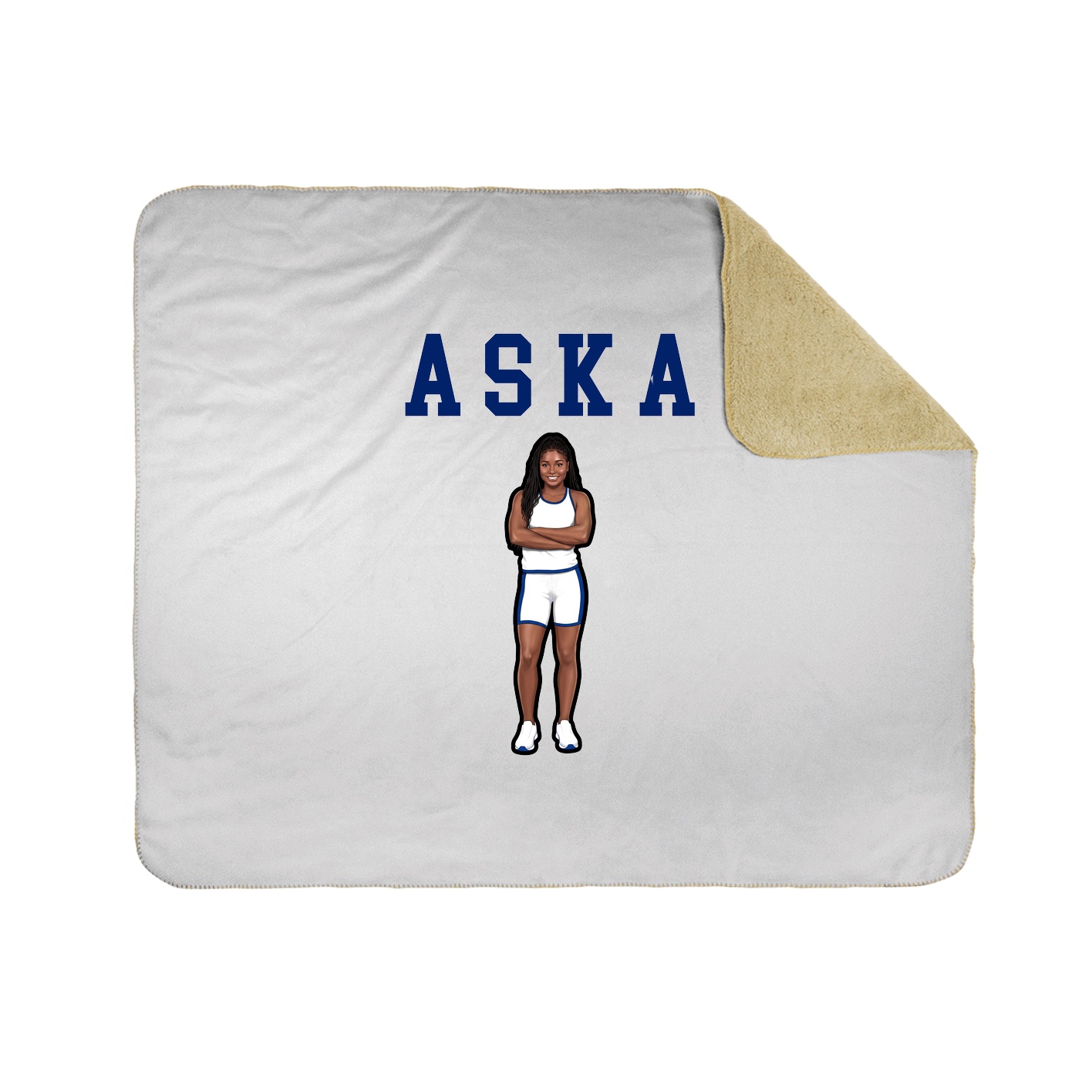 Throw Blanket — Shirsey in White