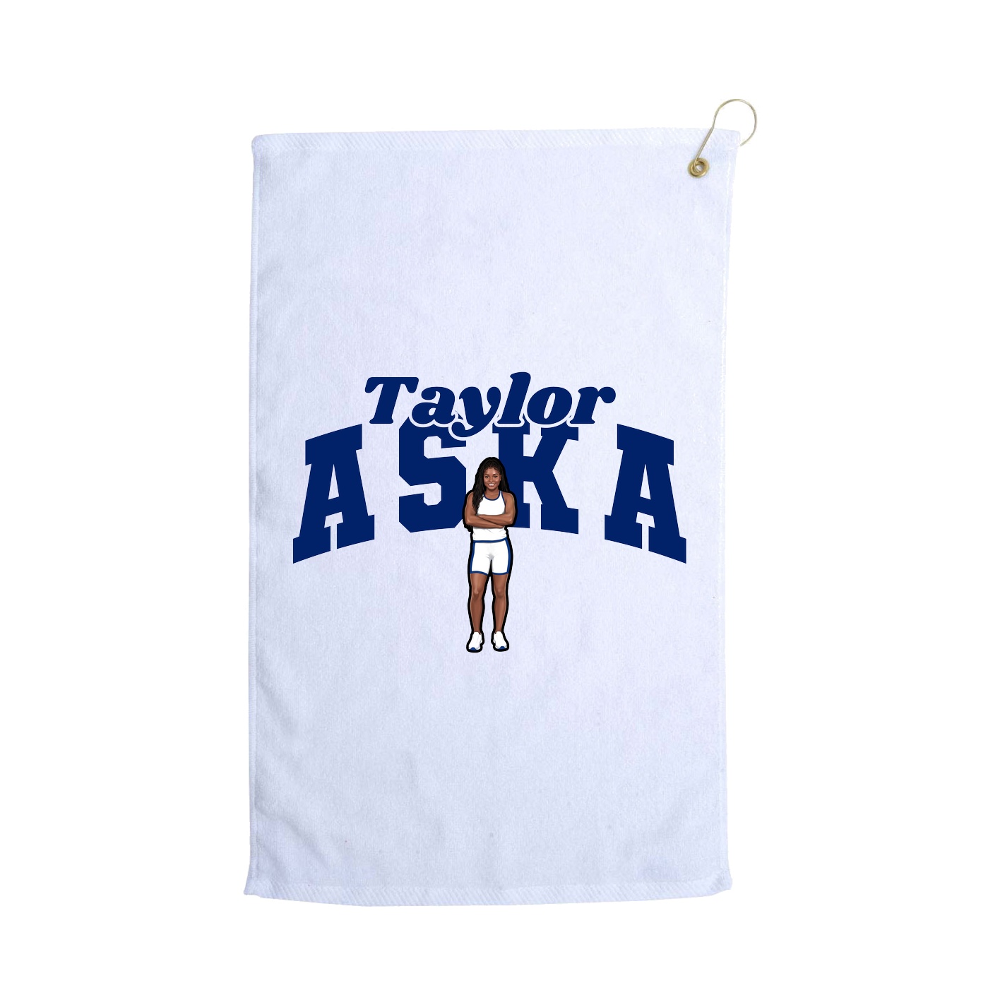 Golf Towel — Signature Arch in White