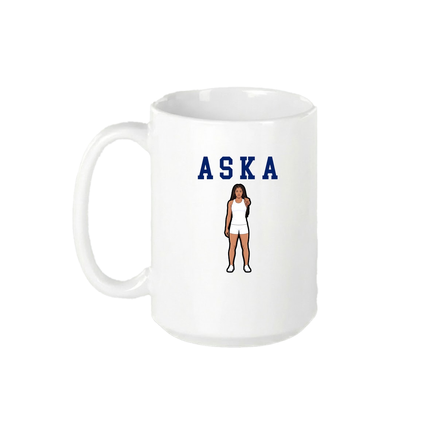 15oz Coffee Mug — Shirsey in White