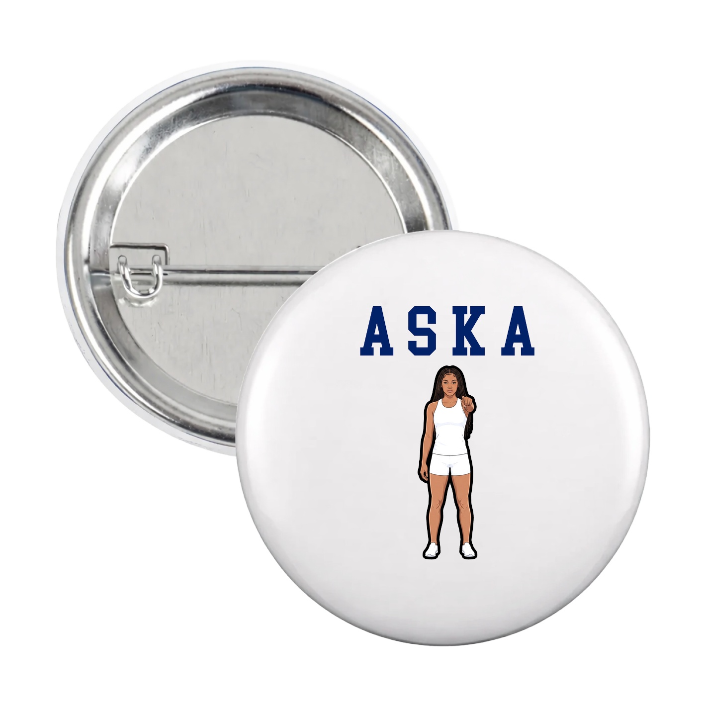 Game Day Button — Shirsey in White
