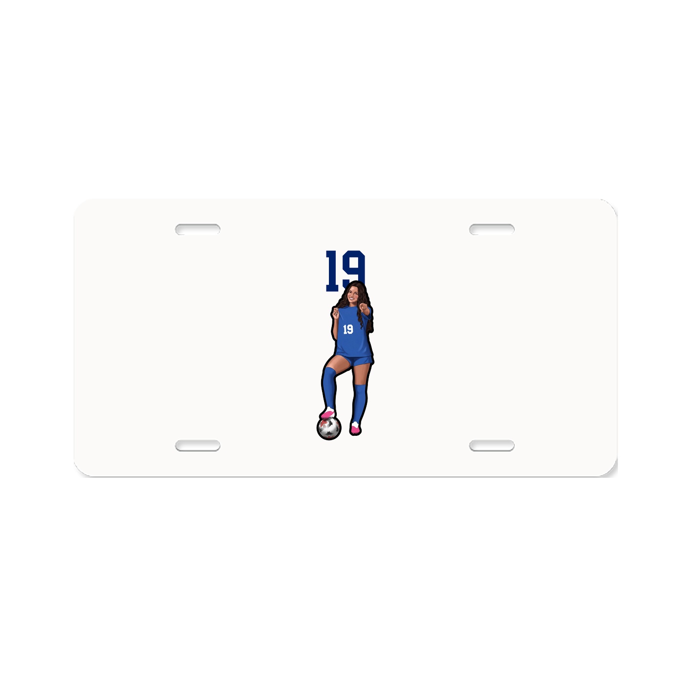 License Plate — Number Top in Classic