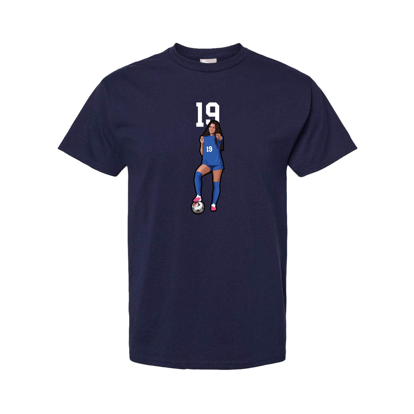 Youth Tee — Number Top in Navy