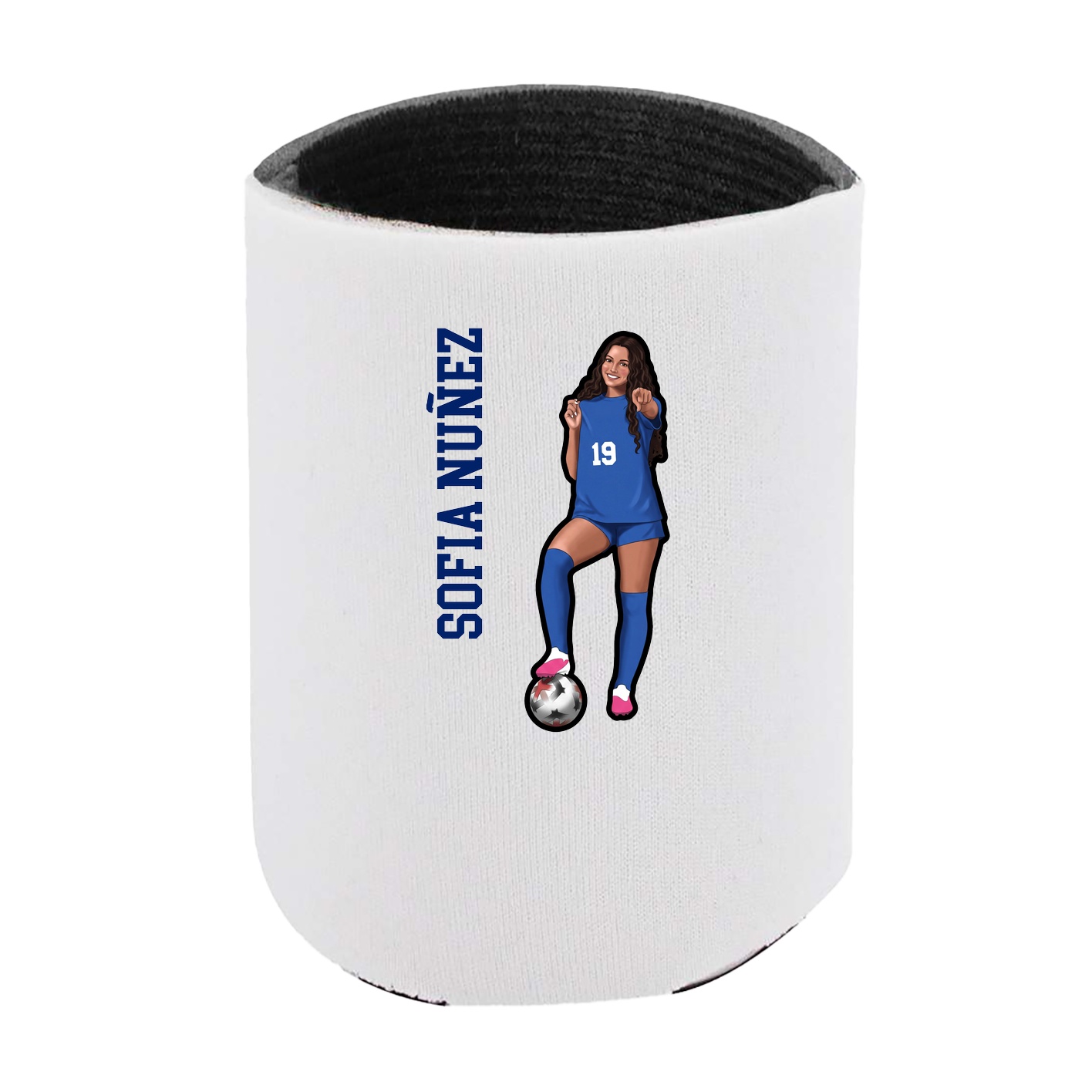 Can Holder — Name Vertical in White