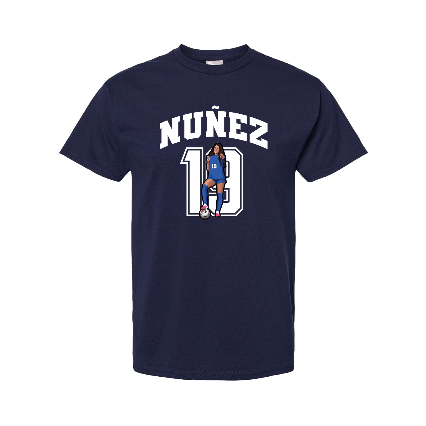 Tee — Number in Navy