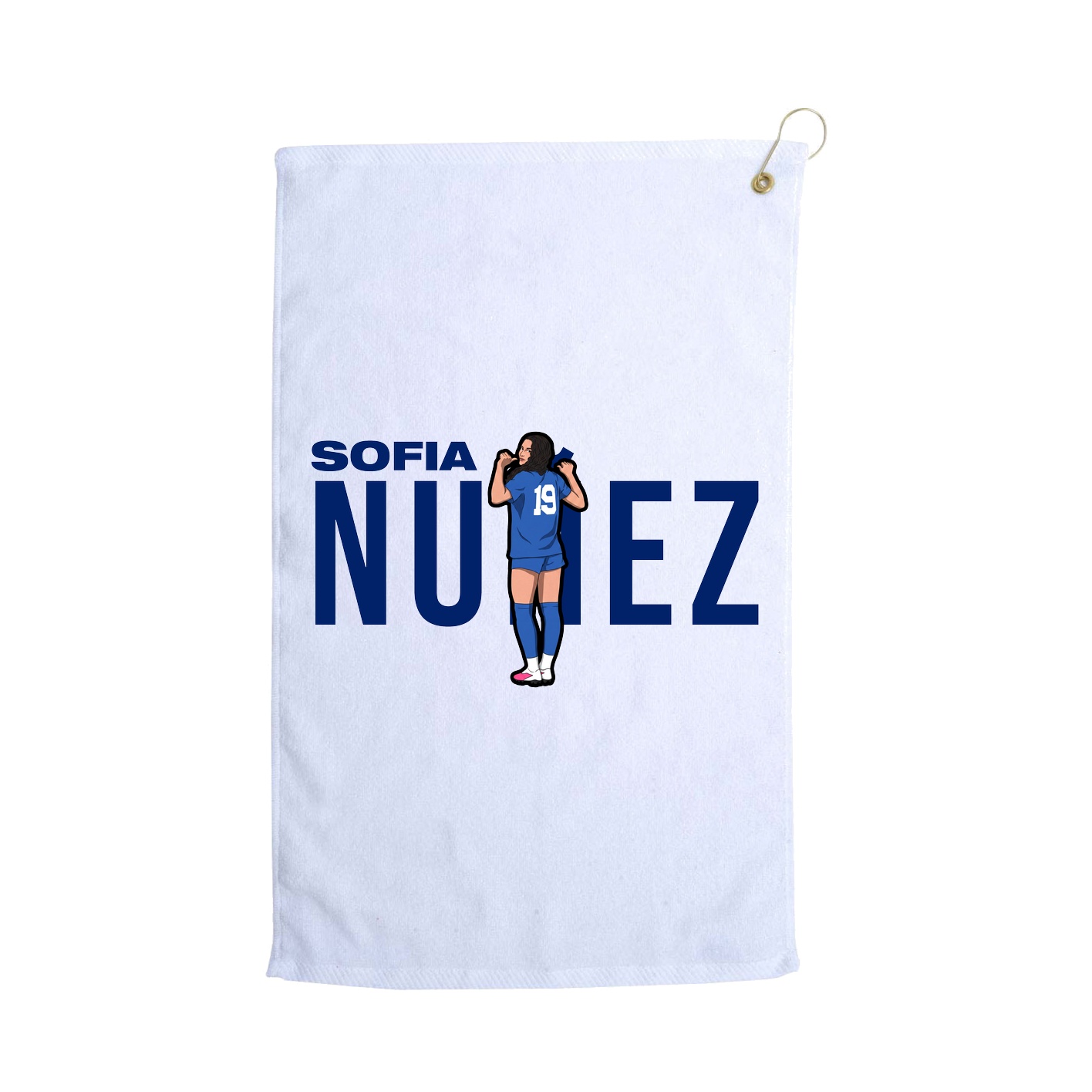 Golf Towel — Player Name in White