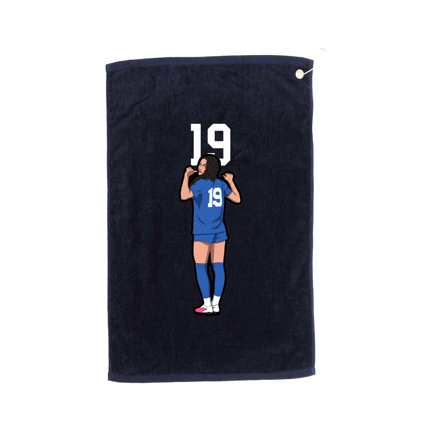 Golf Towel — Number Top in Navy