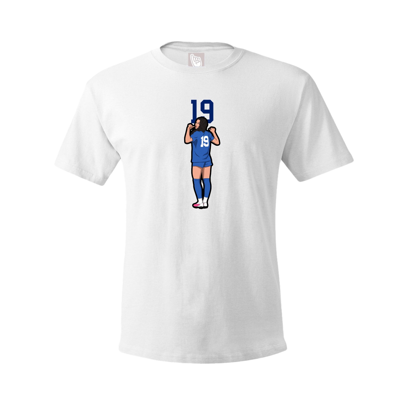 Youth Tee — Number Top in White