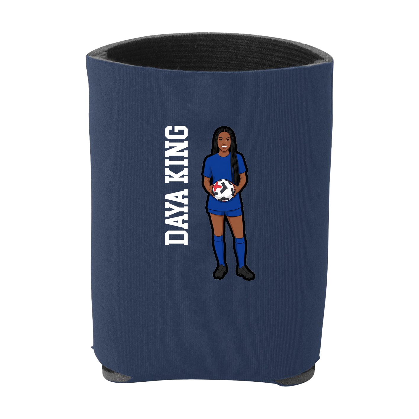Can Holder — Name Vertical in Navy