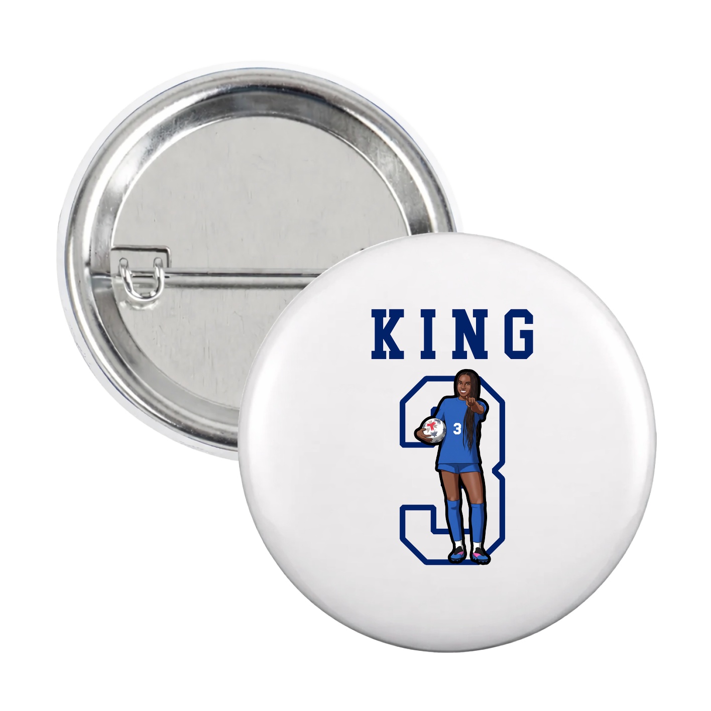 Game Day Button — Shirsey in White