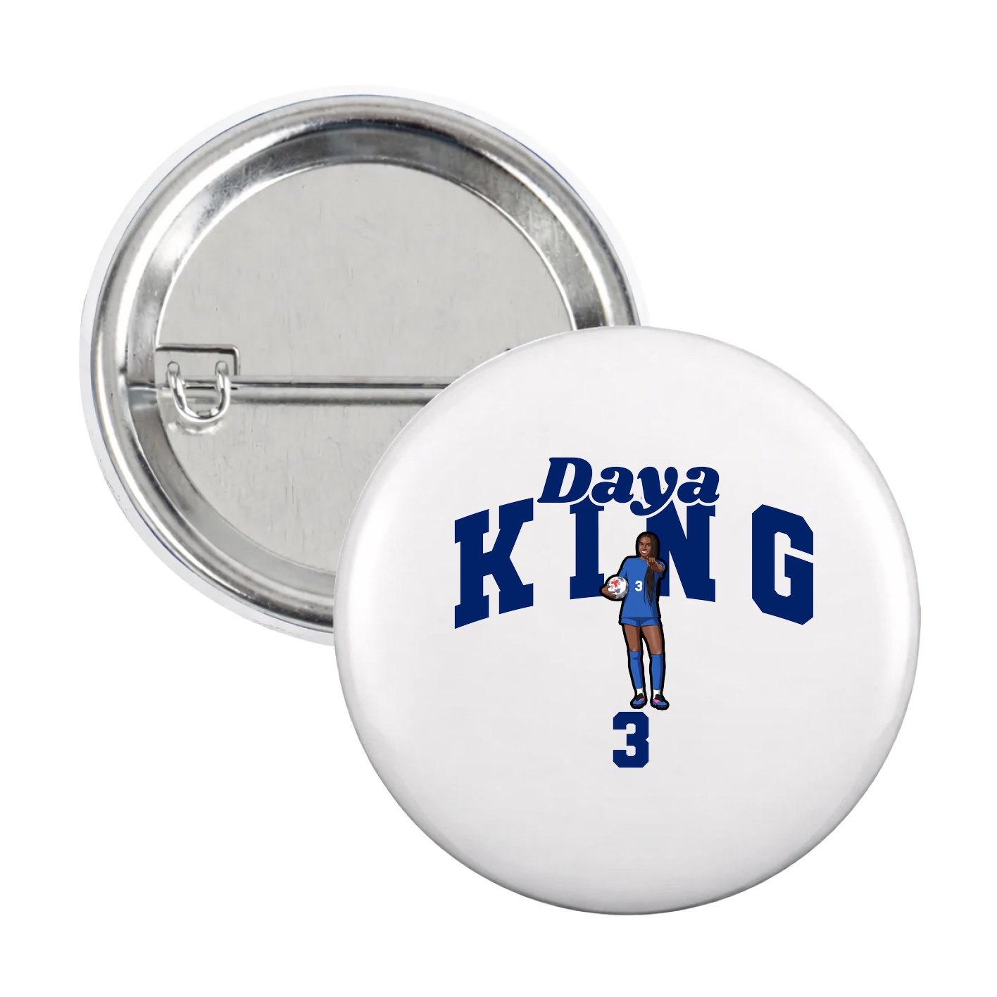 Game Day Button — Signature Arch in White