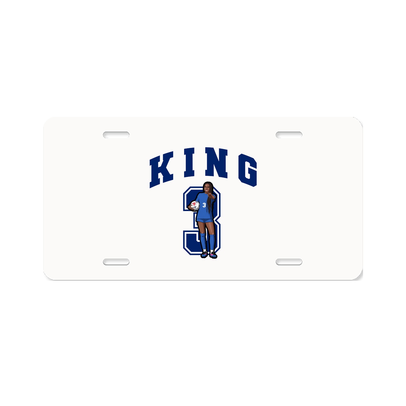 License Plate — Number in Classic