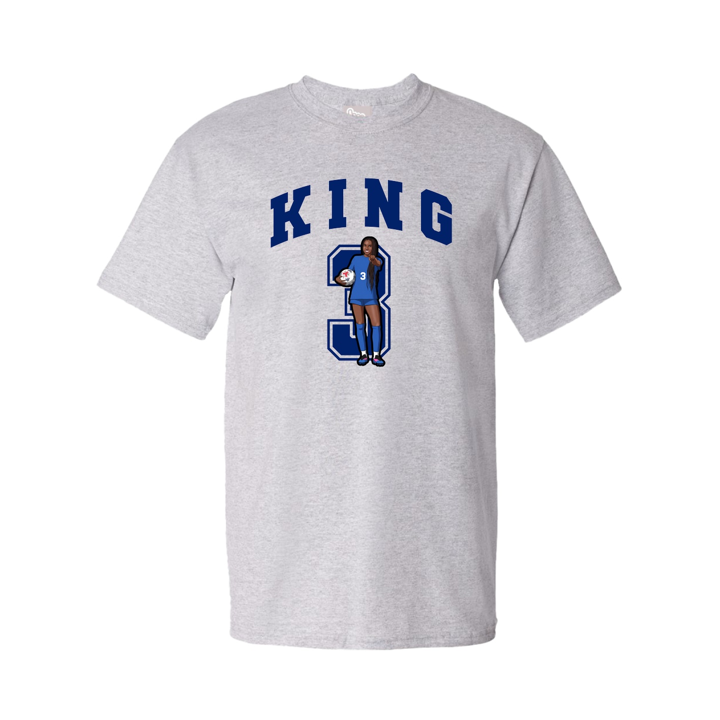 Youth Tee — Number in Grey