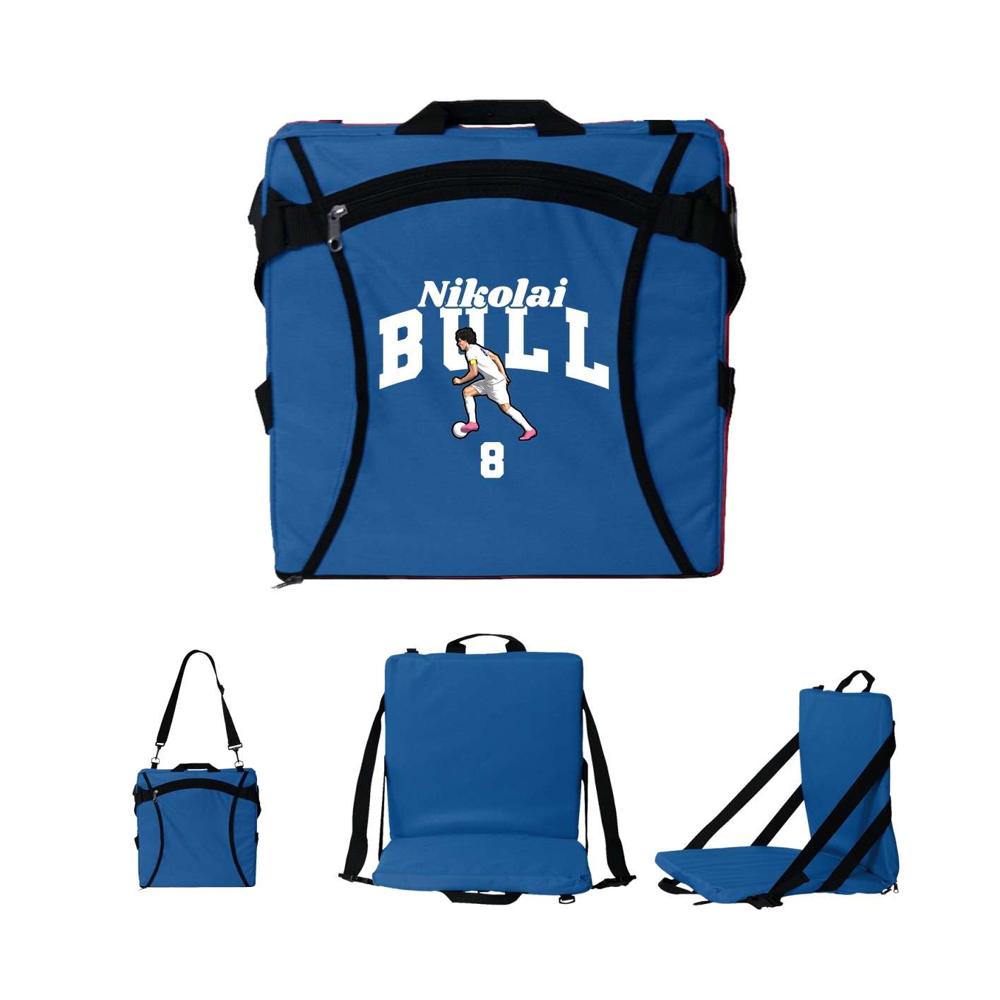 Folding Stadium Seat — Signature Arch in Royal