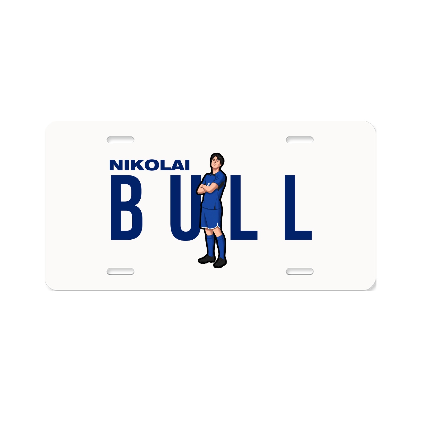 License Plate — Player Name in Classic