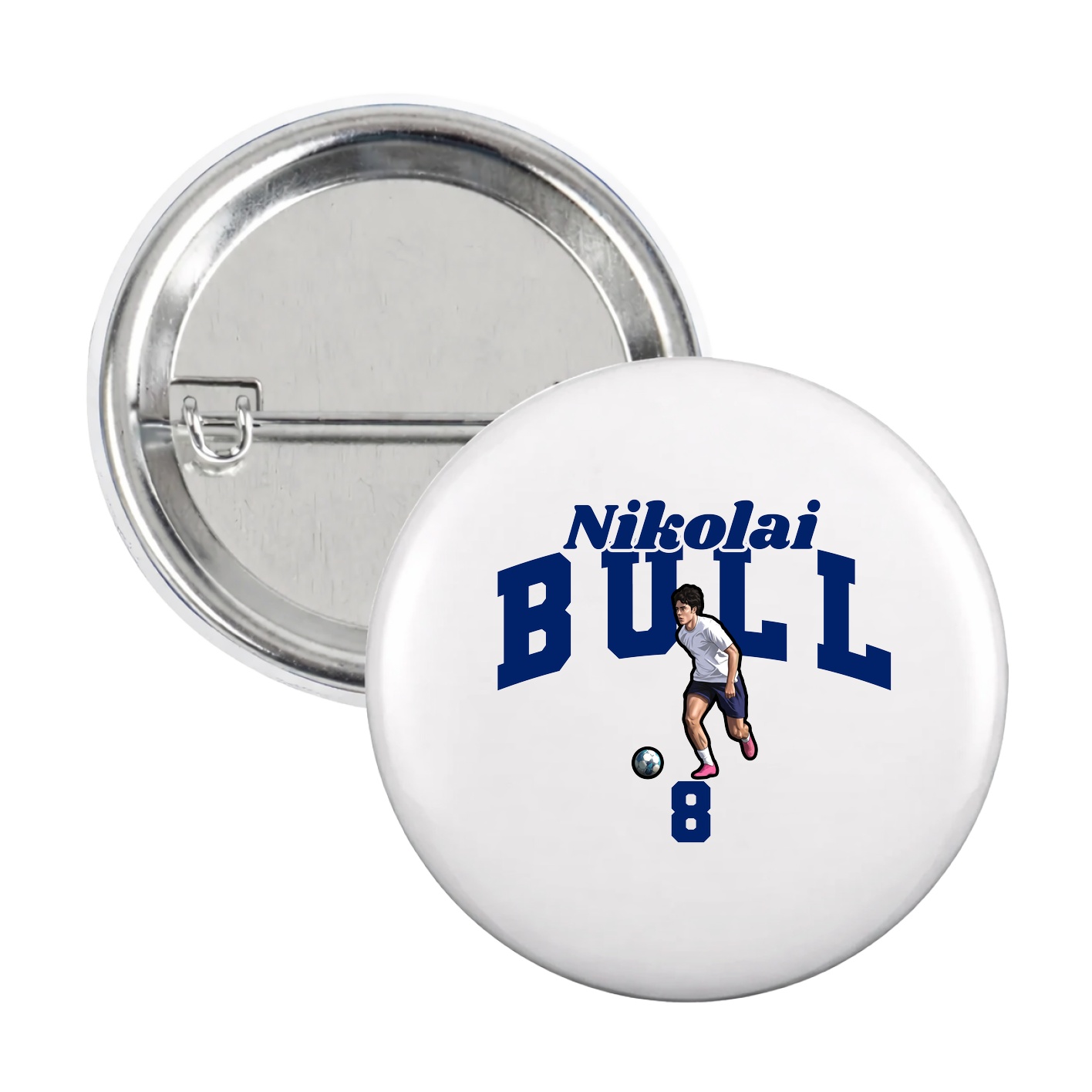 Game Day Button — Signature Arch in White