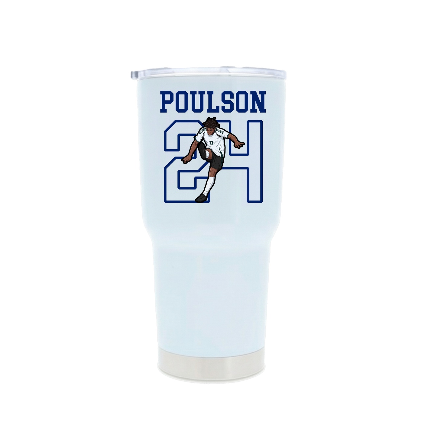 30oz Stainless Steel Tumbler — Shirsey in White