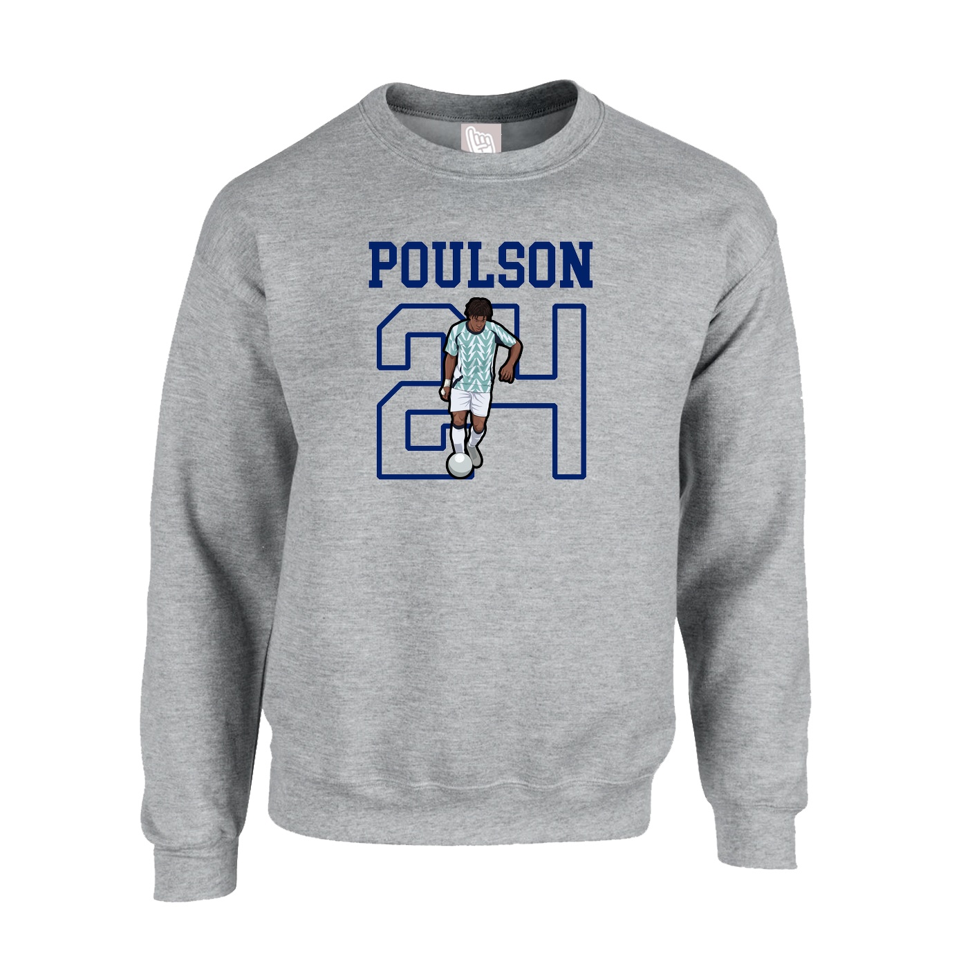 Fleece Crew — Shirsey in Grey