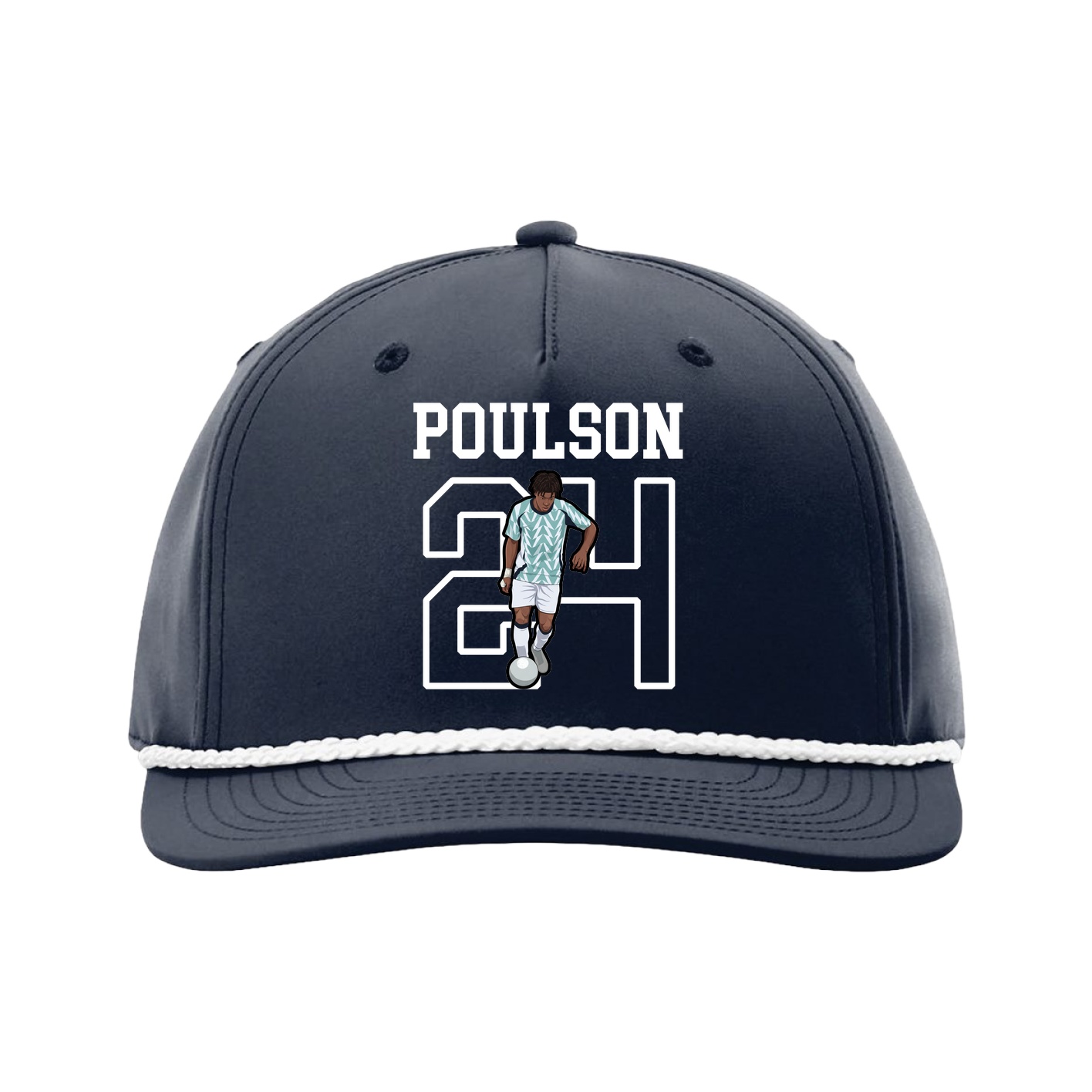 Five-Panel Classic Rope Cap — Shirsey in Navy