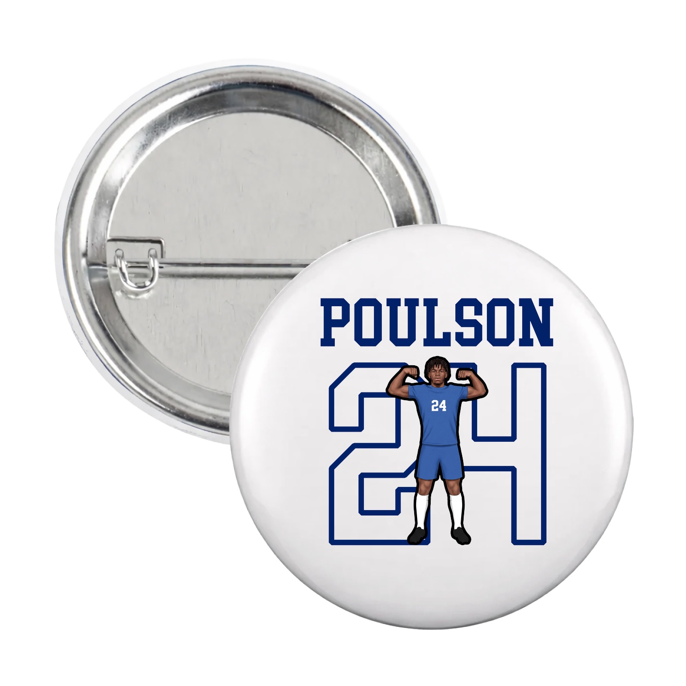 Game Day Button — Shirsey in White