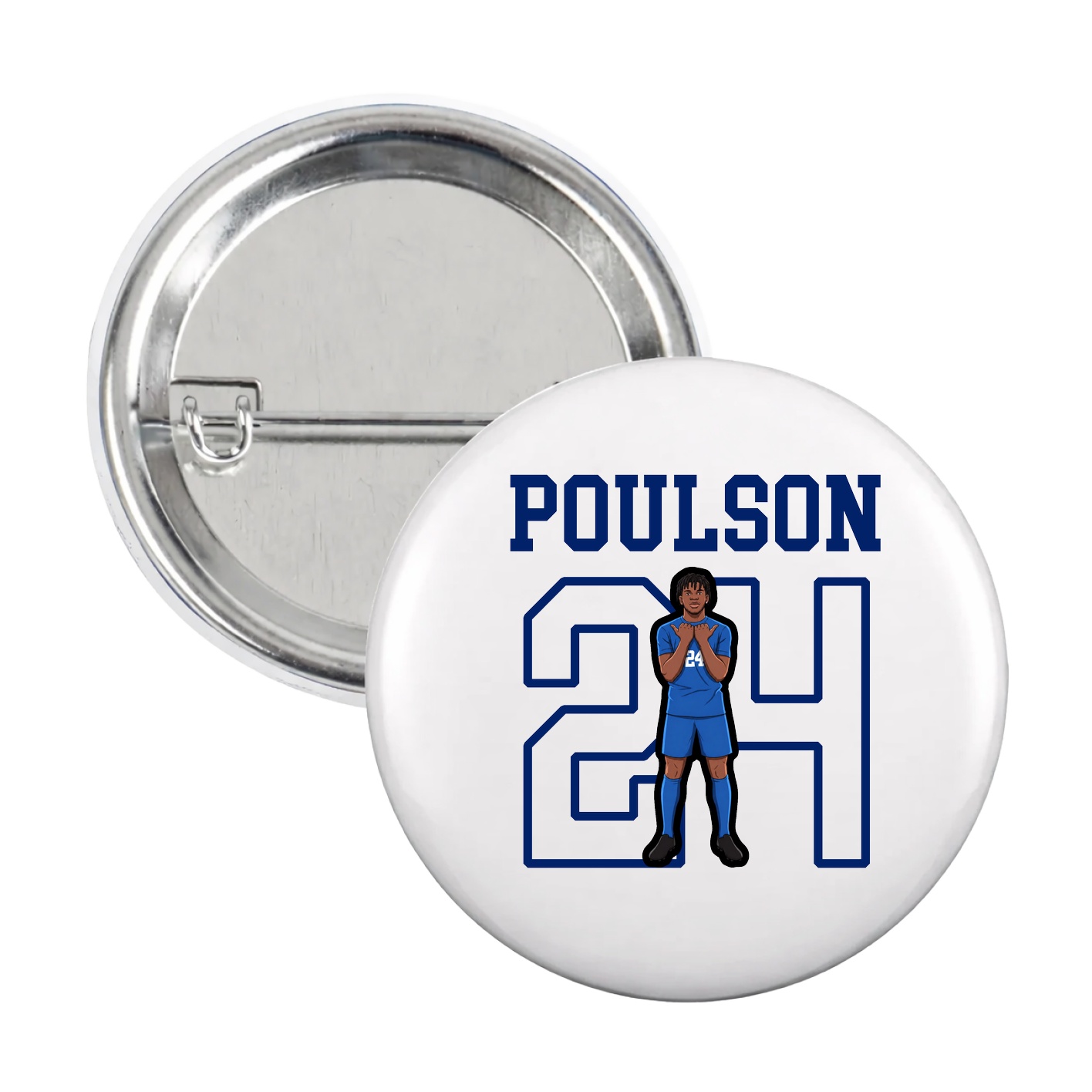 Game Day Button — Shirsey in White